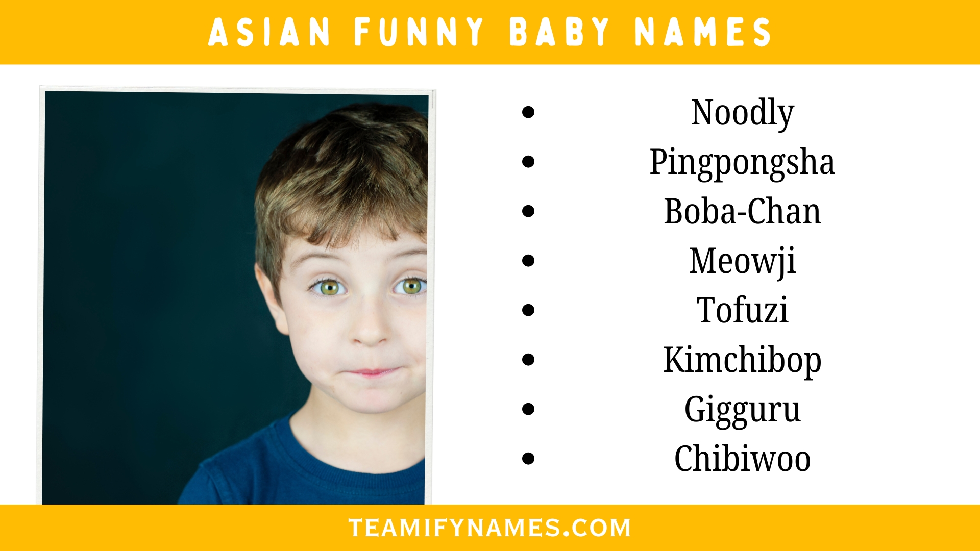 Asian Funny Baby Names
