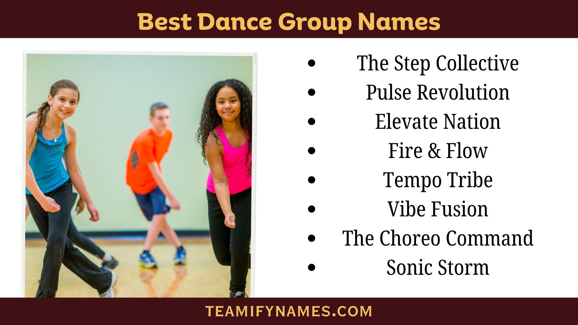 Best Dance Group Names