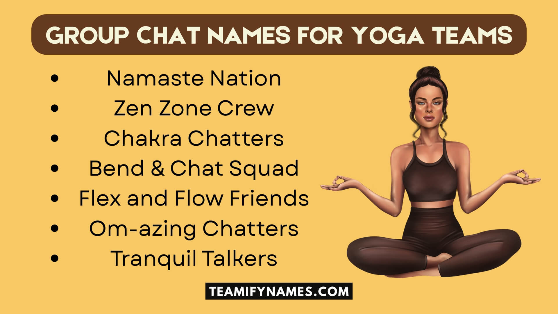 Group Chat Names for Yoga Teams