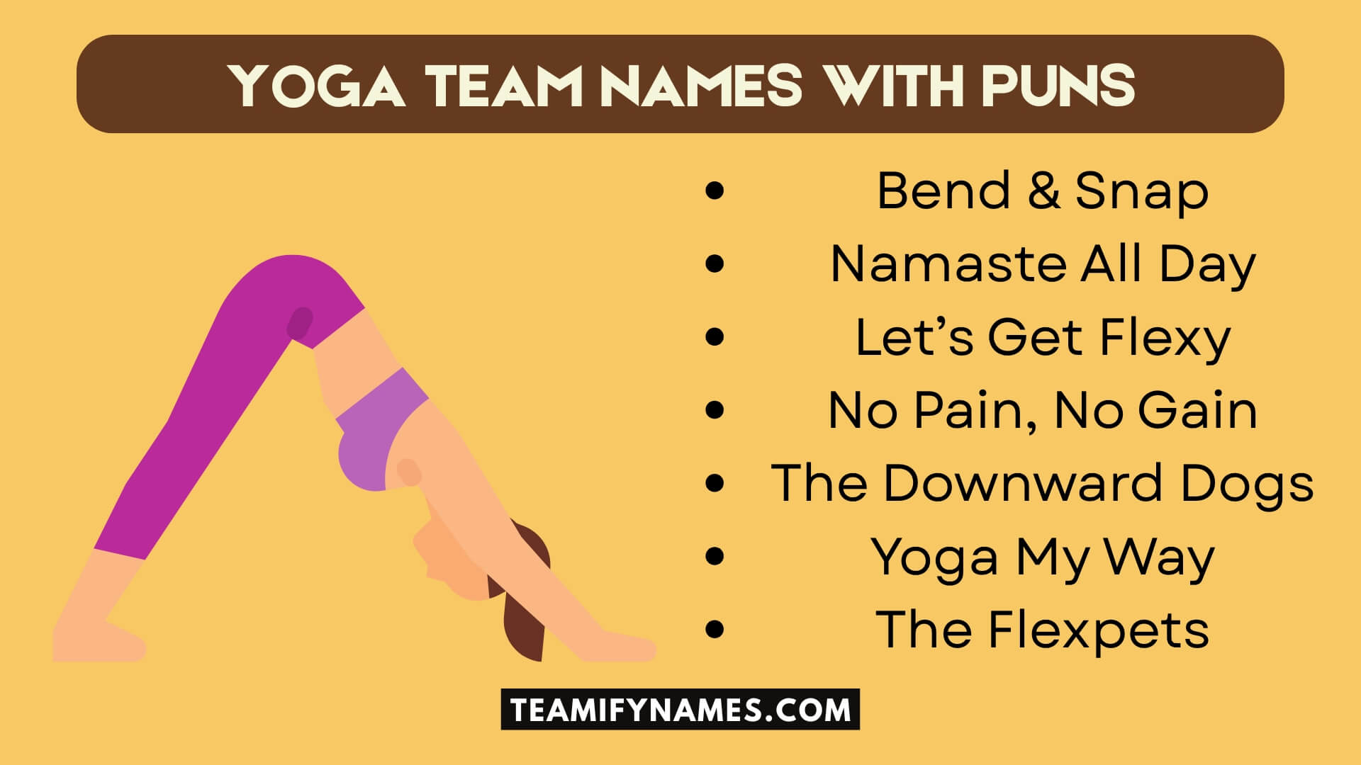 Yoga Team Names With Puns