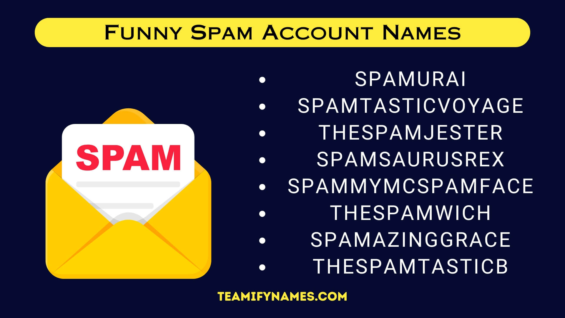 Funny Spam Account Names