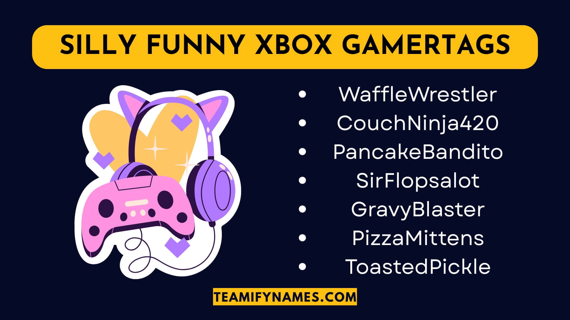 Silly Funny Xbox Gamertags