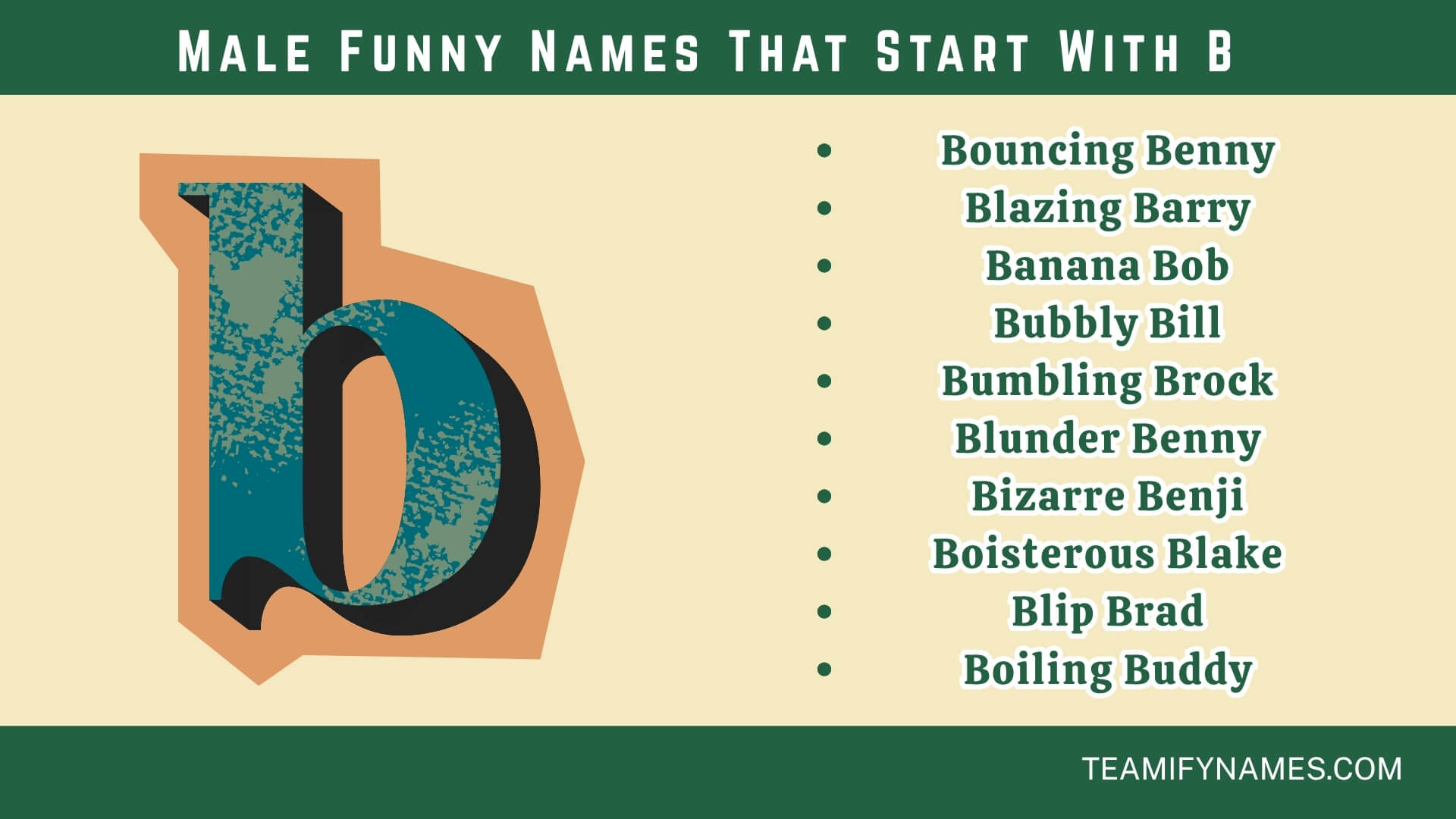 Male Funny Names That Start With B