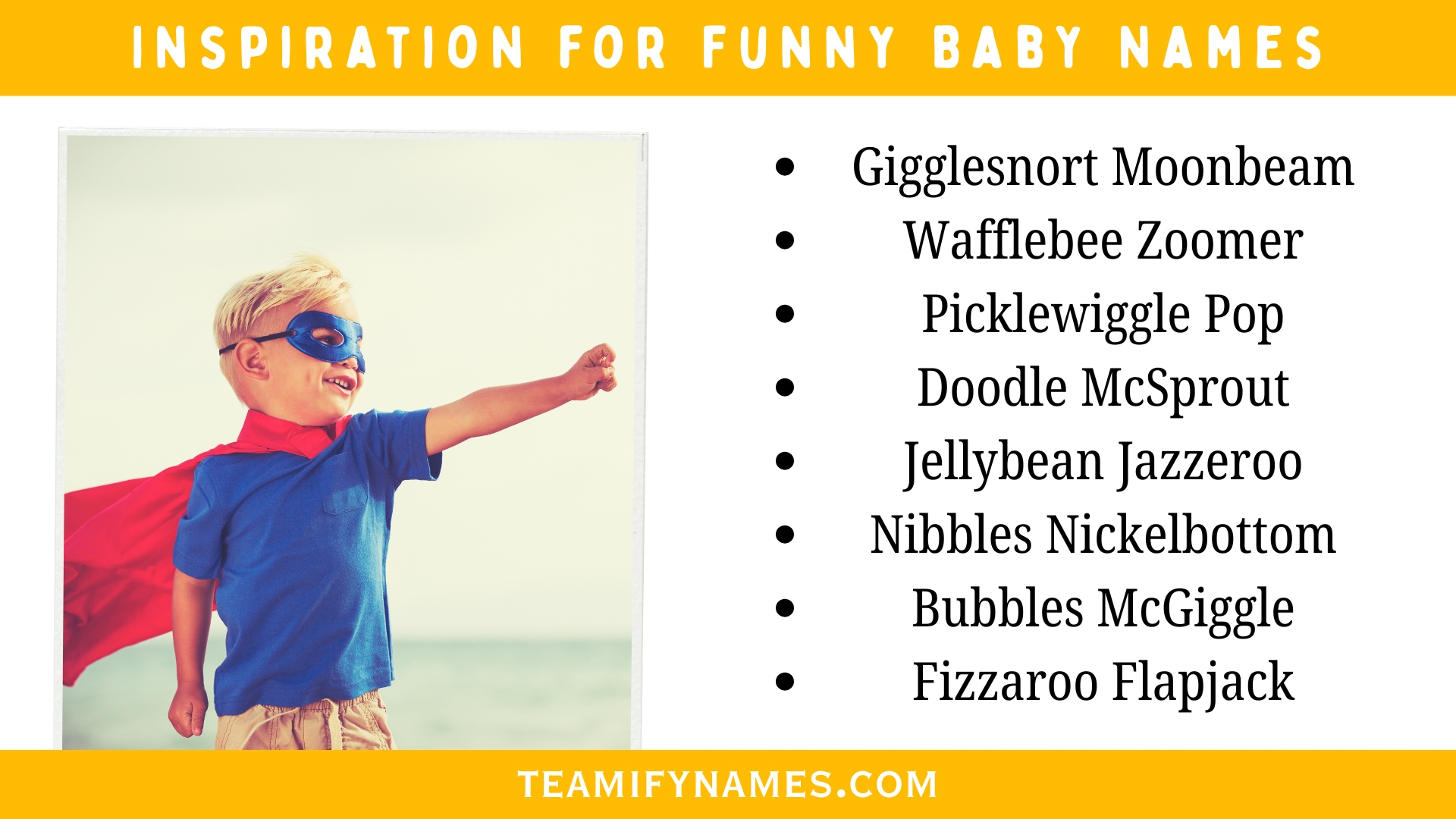 Inspiration for Funny Baby Names