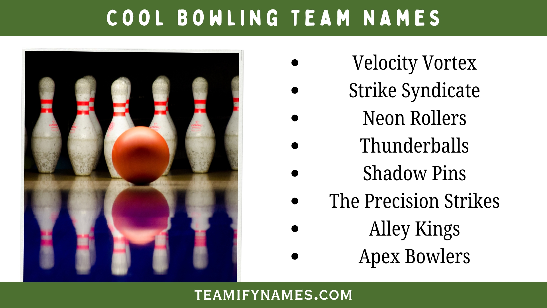 Cool Bowling Team Names