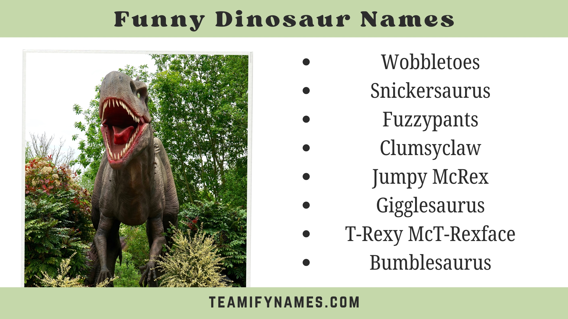 Funny Dinosaur Names