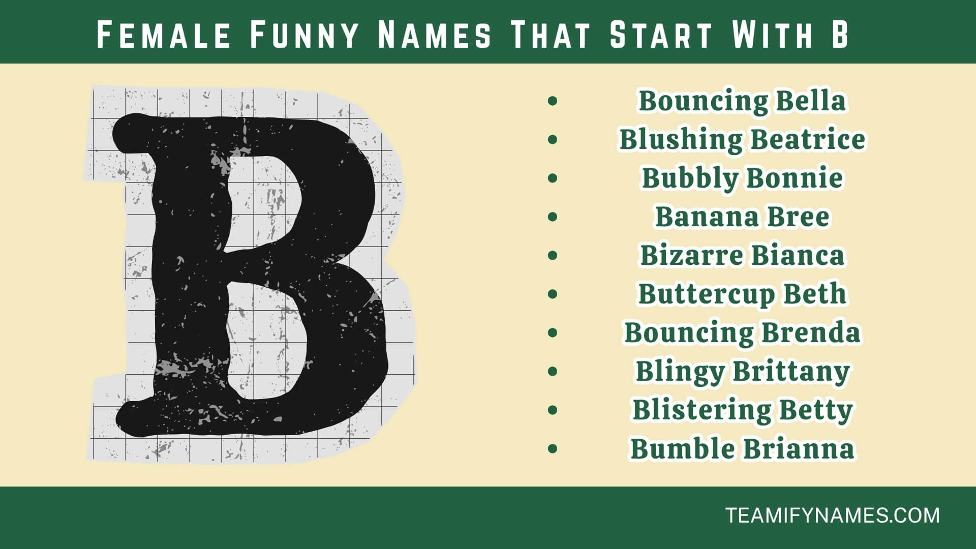 Female Funny Names That Start With B