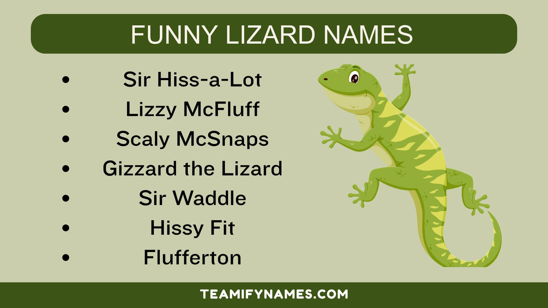 Funny Lizard Names