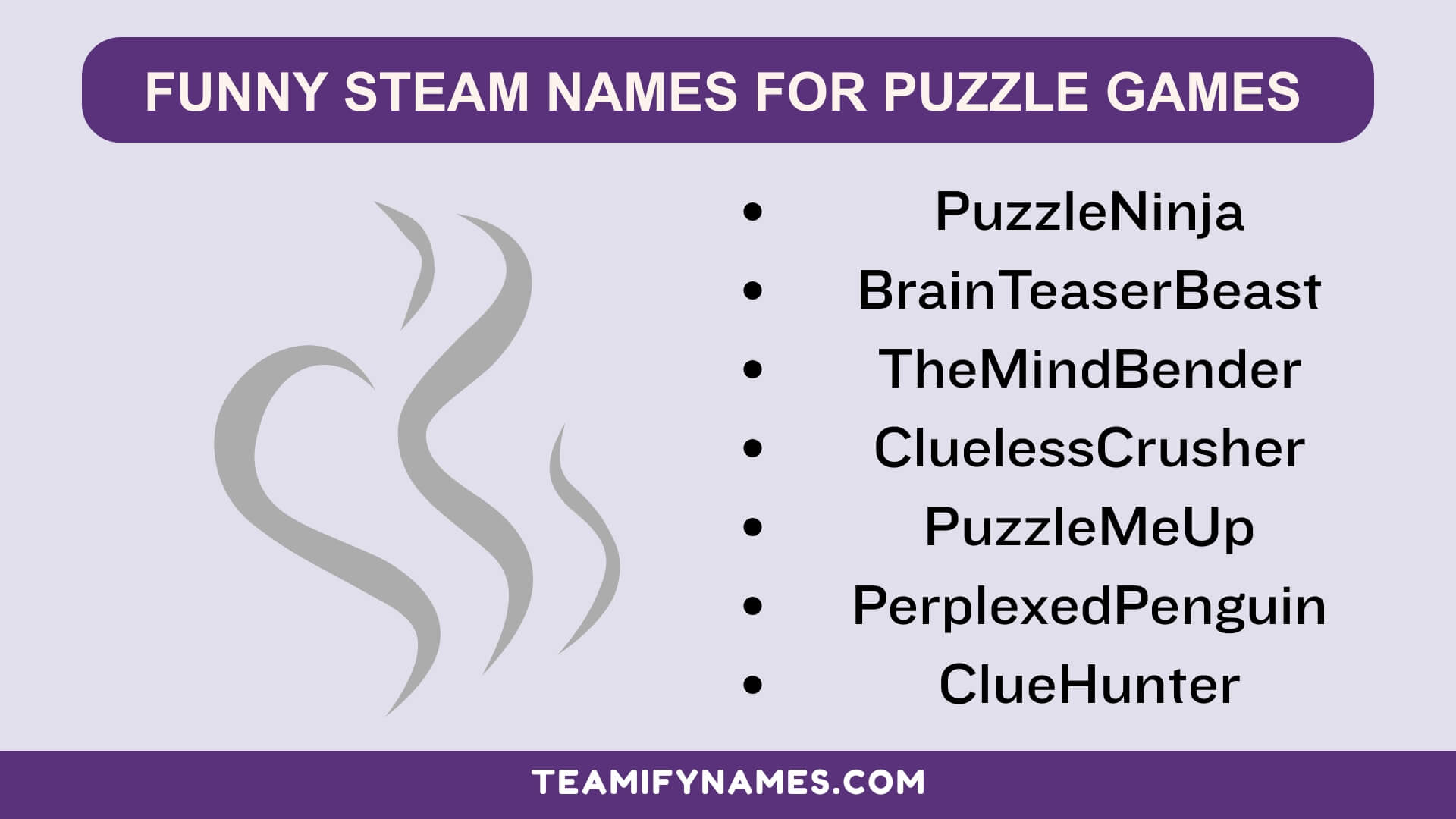 Funny Steam Names for Puzzle Games