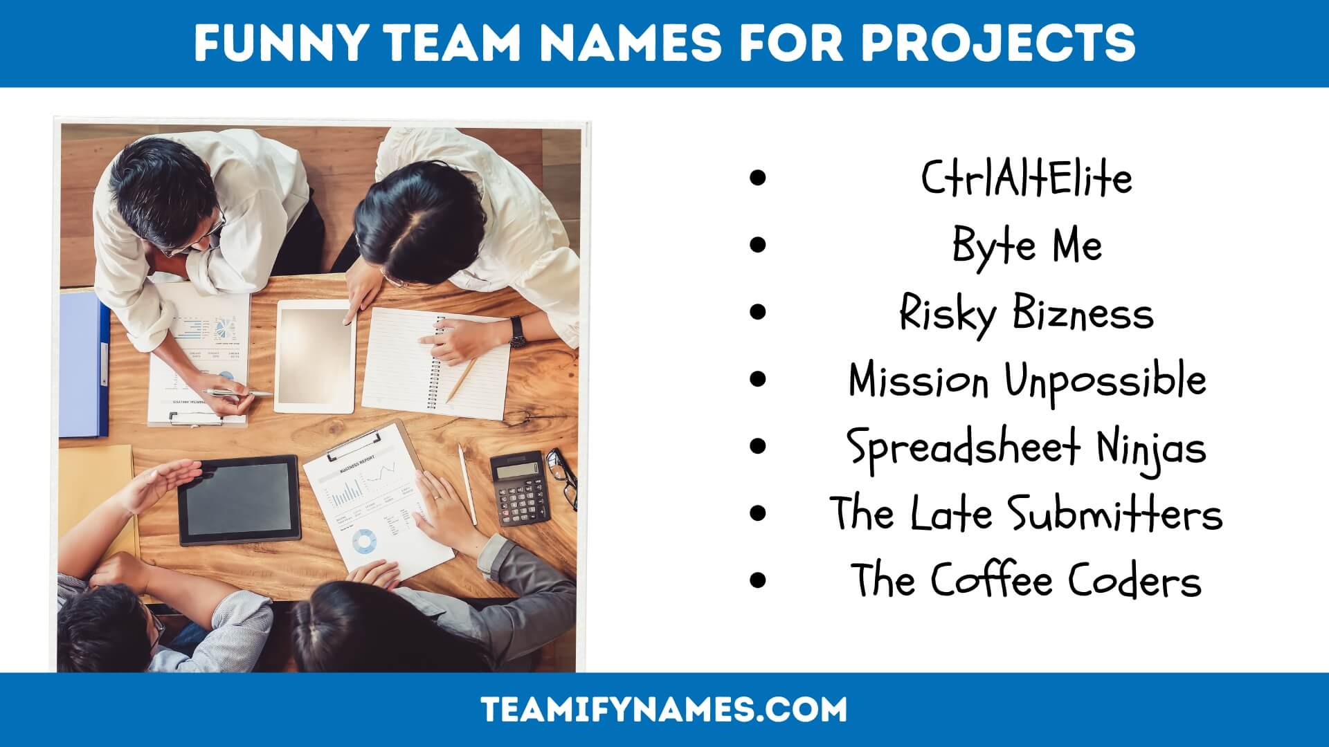 Funny Team Names For Projects
