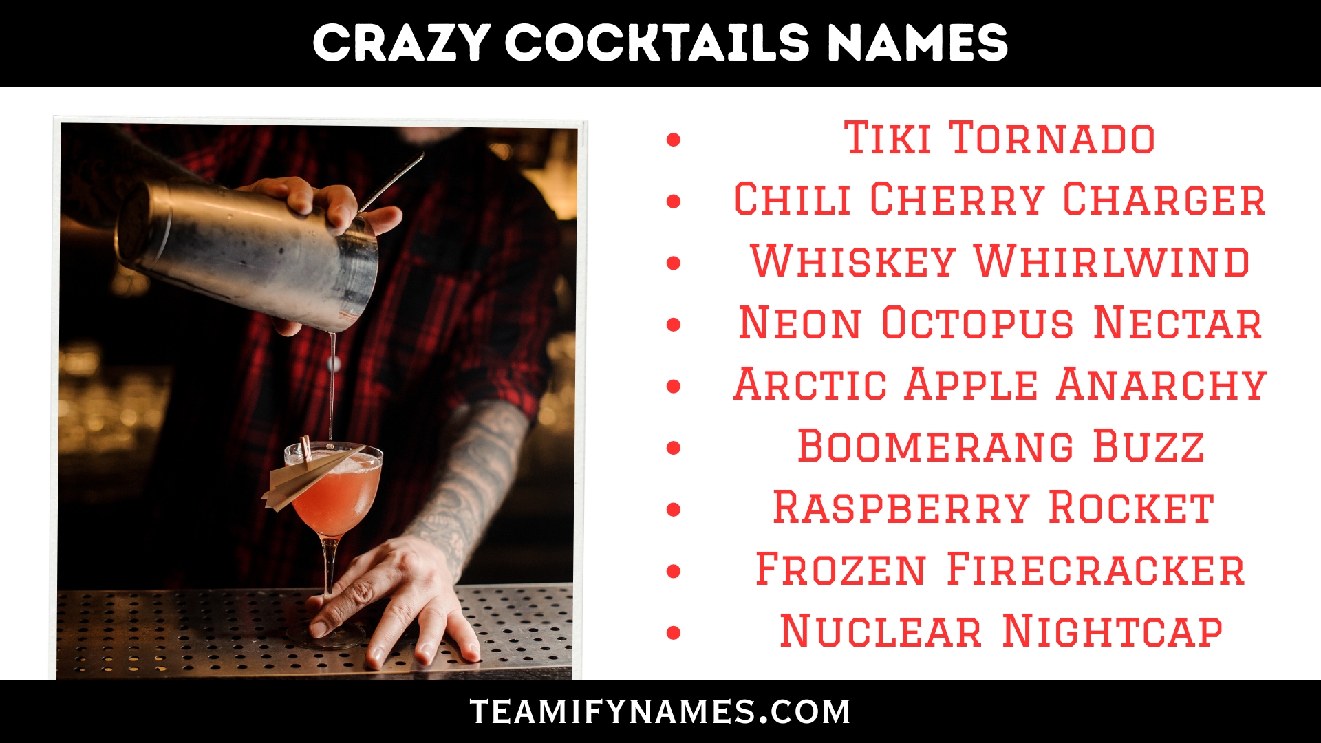 Crazy Cocktails Names