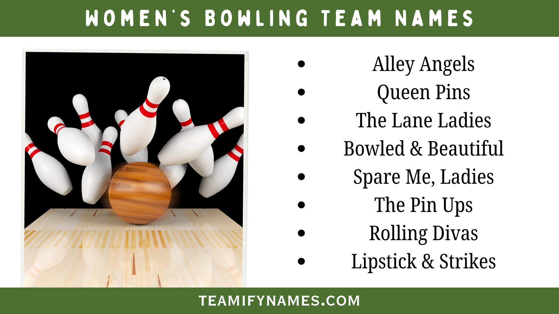 Women’s Bowling Team Names