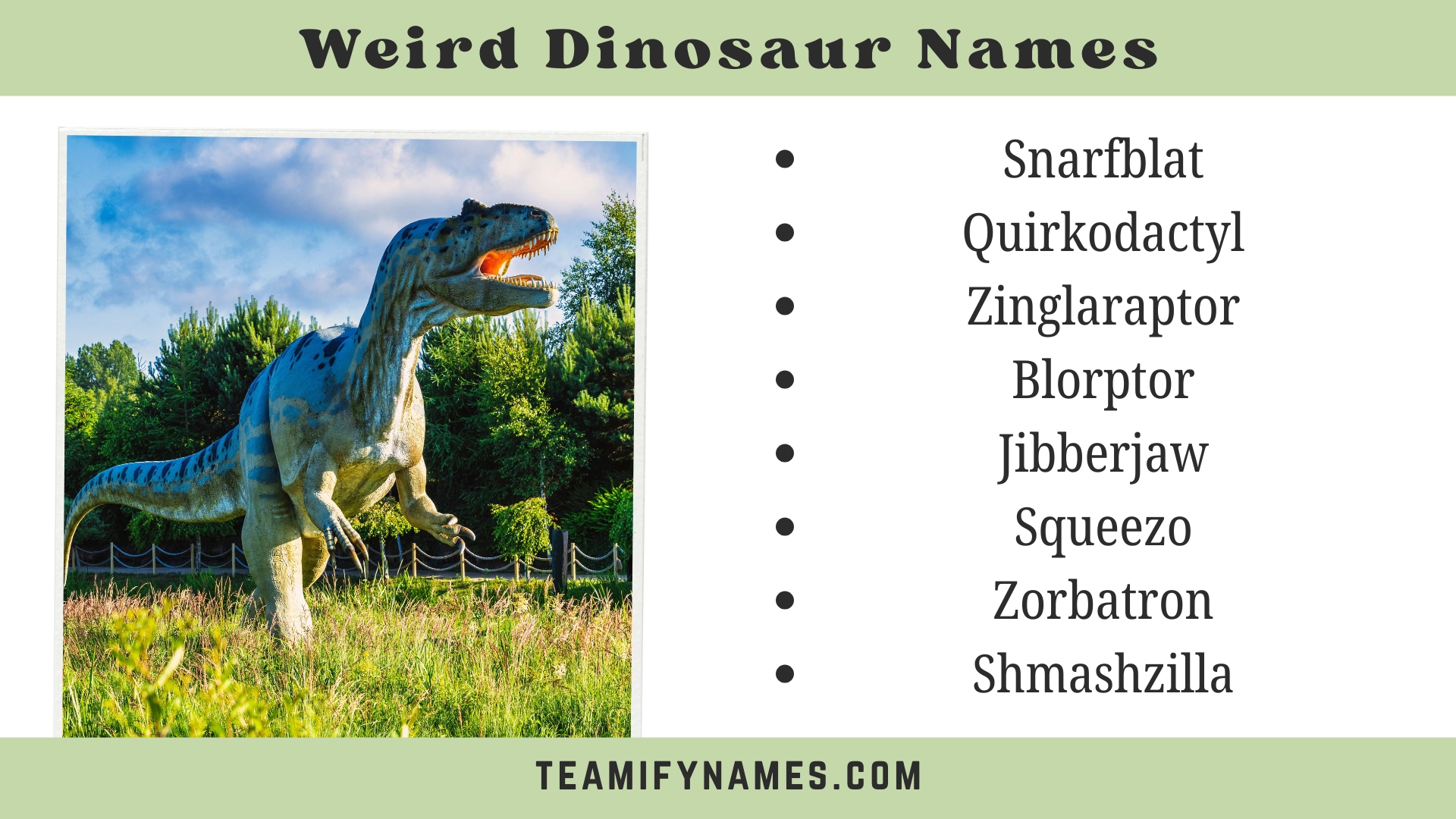 Weird Dinosaur Names