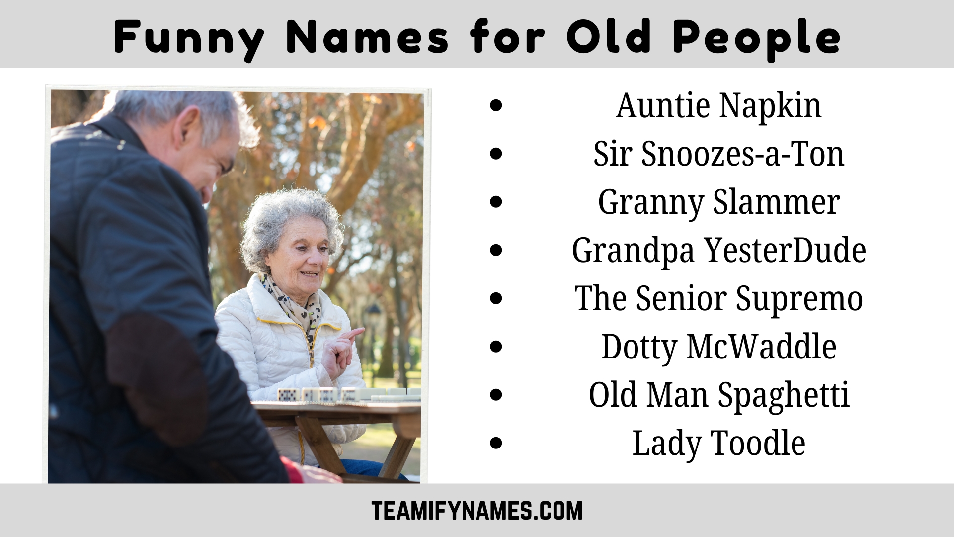 Funny Names for Old People