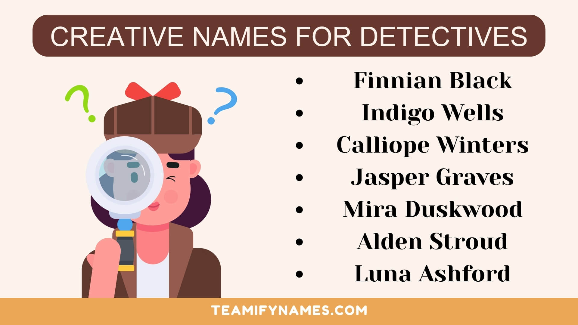 Creative Names for Detectives