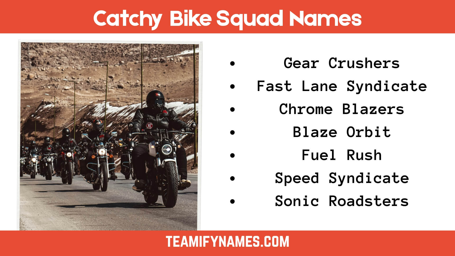Catchy Bike Squad Names