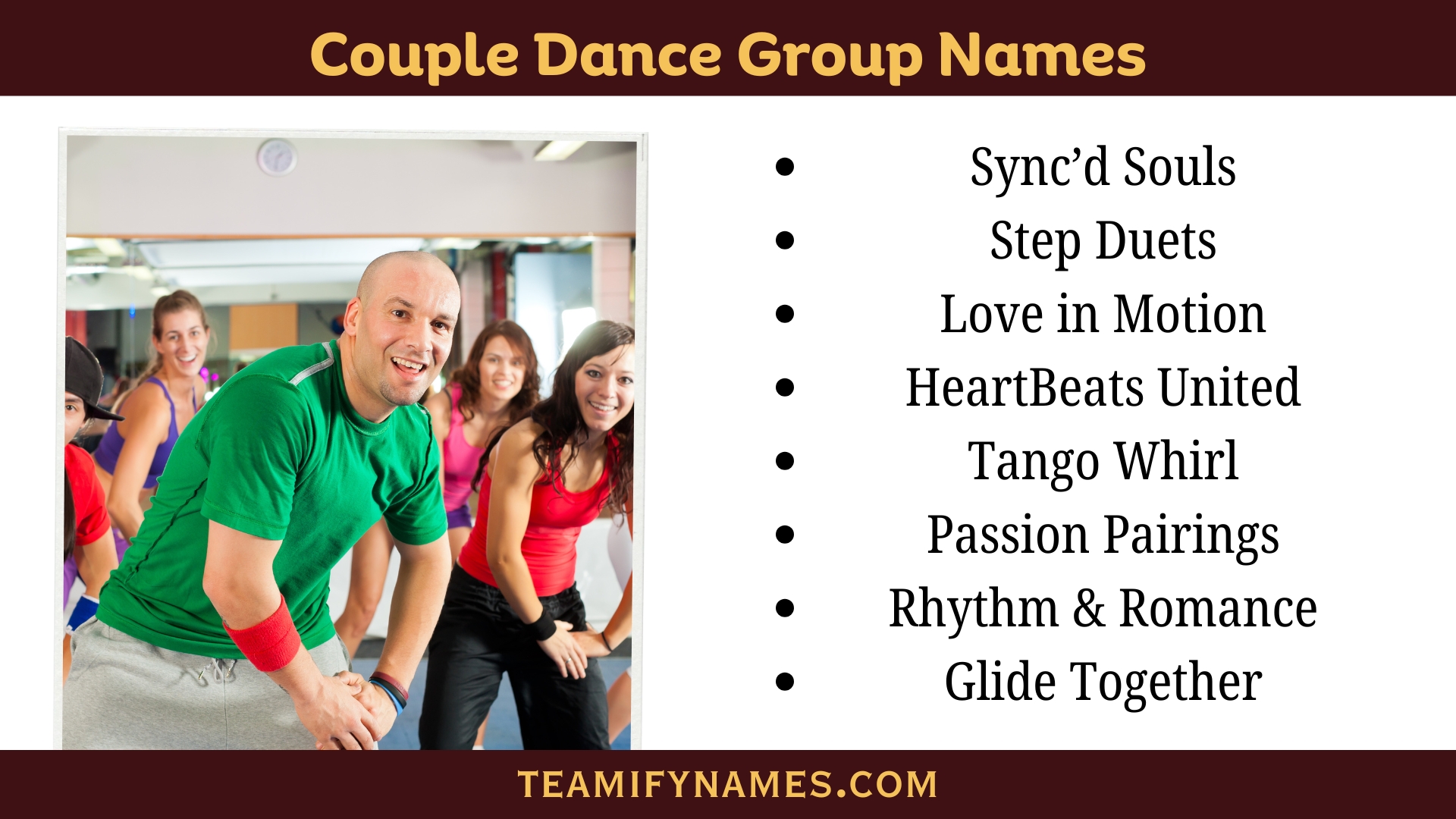Couple Dance Group Names