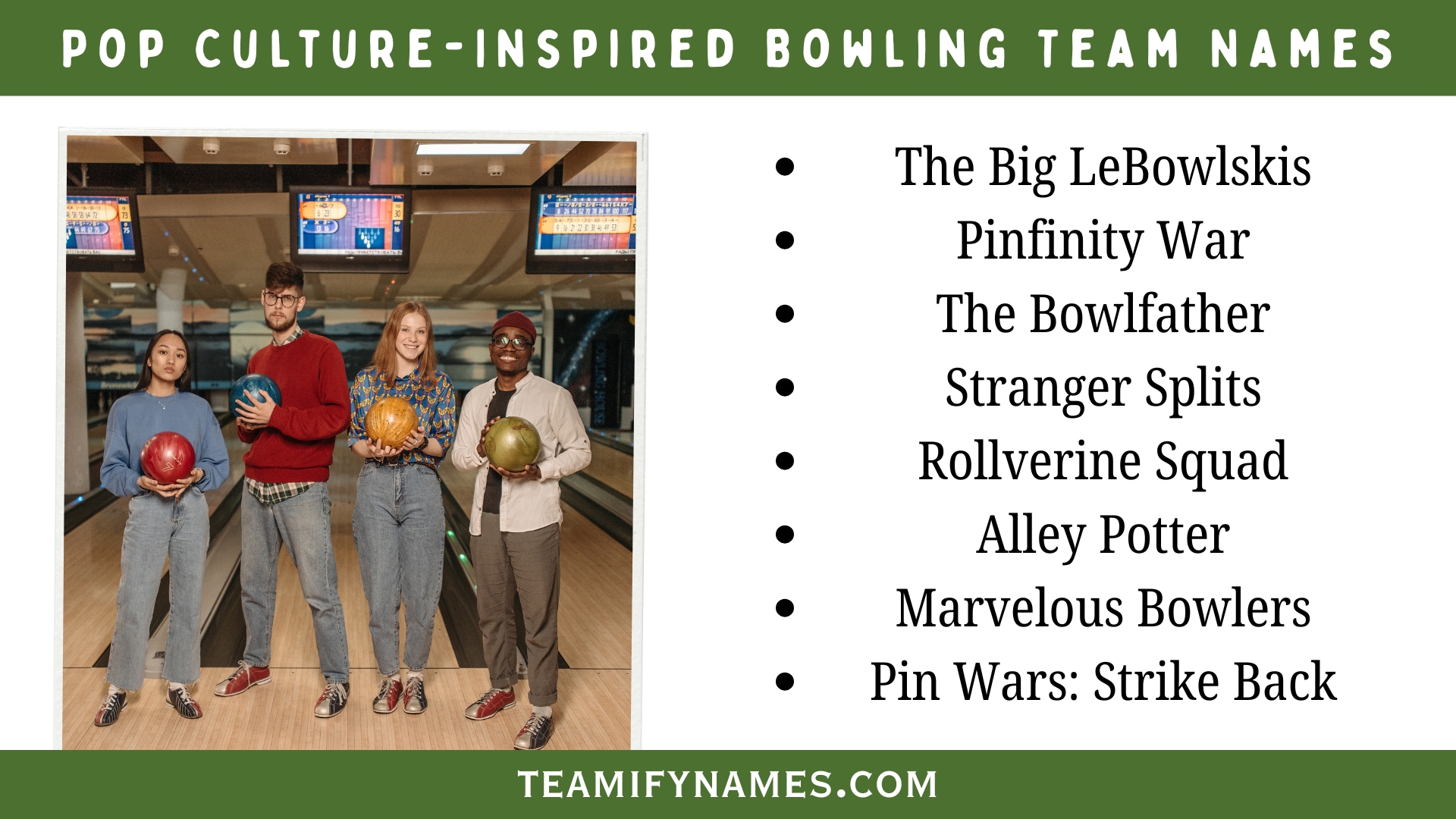 Pop Culture-Inspired Bowling Team Names