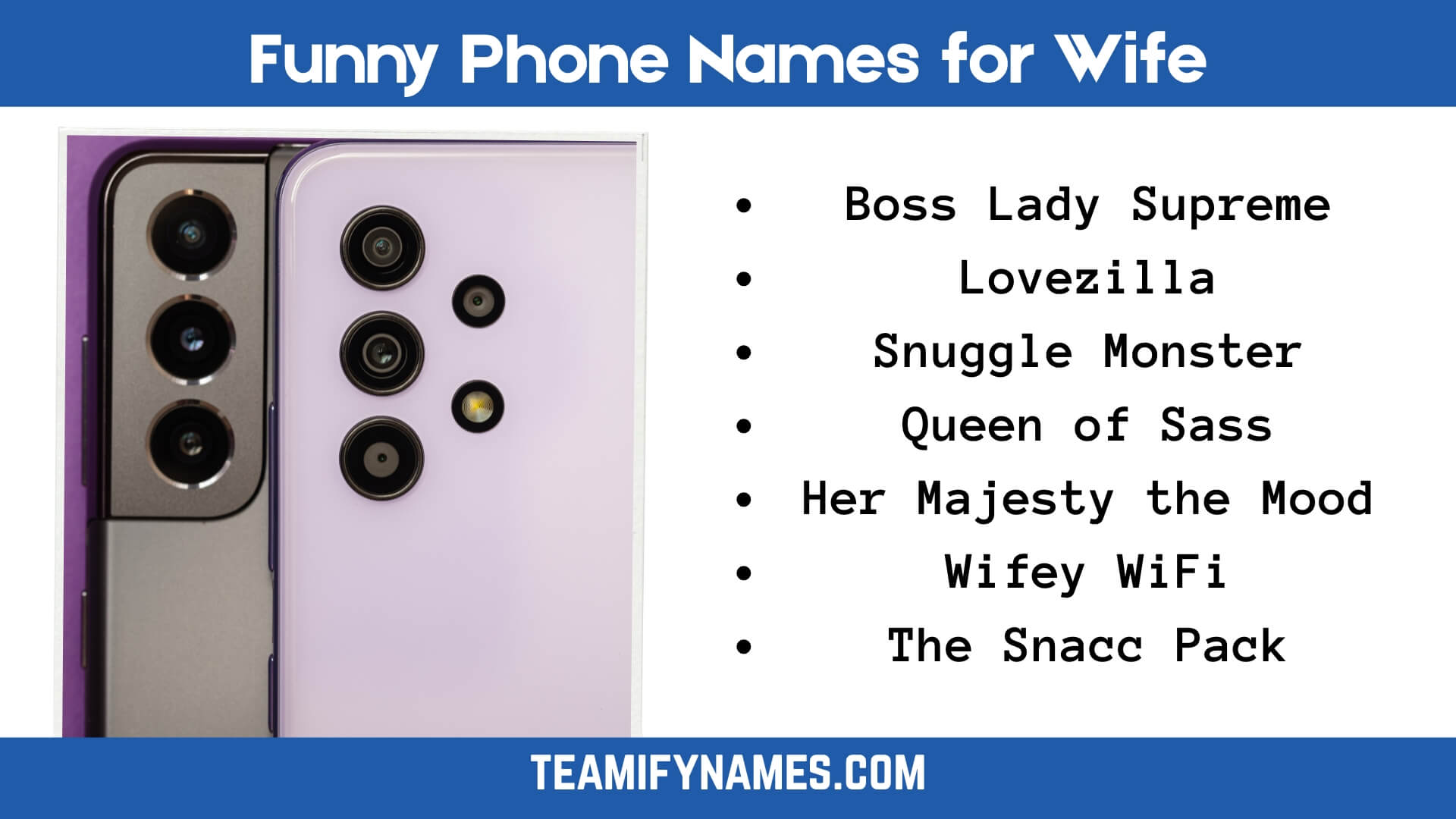 Funny Phone Names for Wife