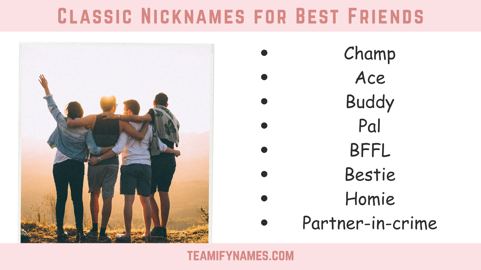 Classic Nicknames for Best Friends