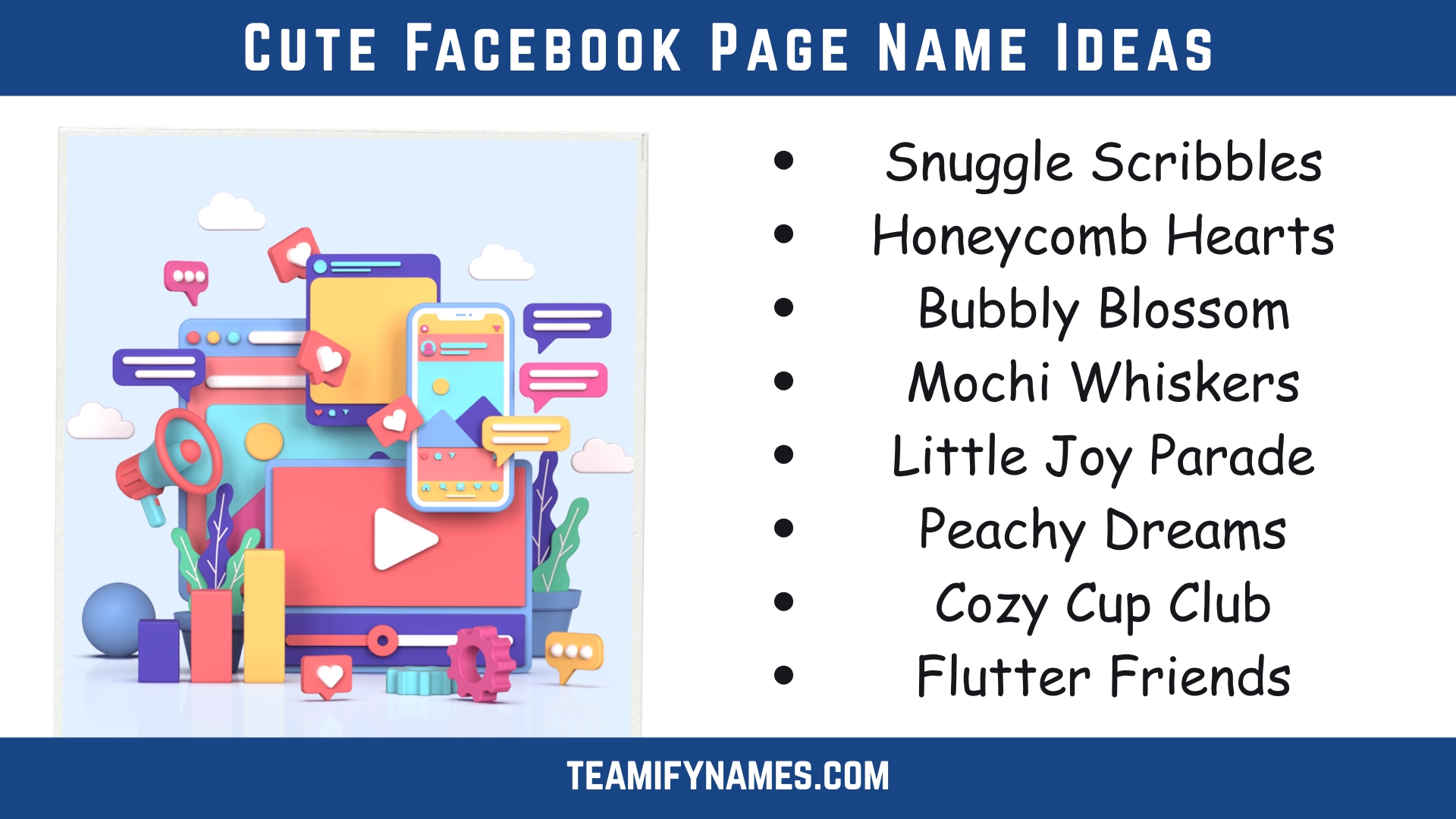 Cute Facebook Page Name Ideas