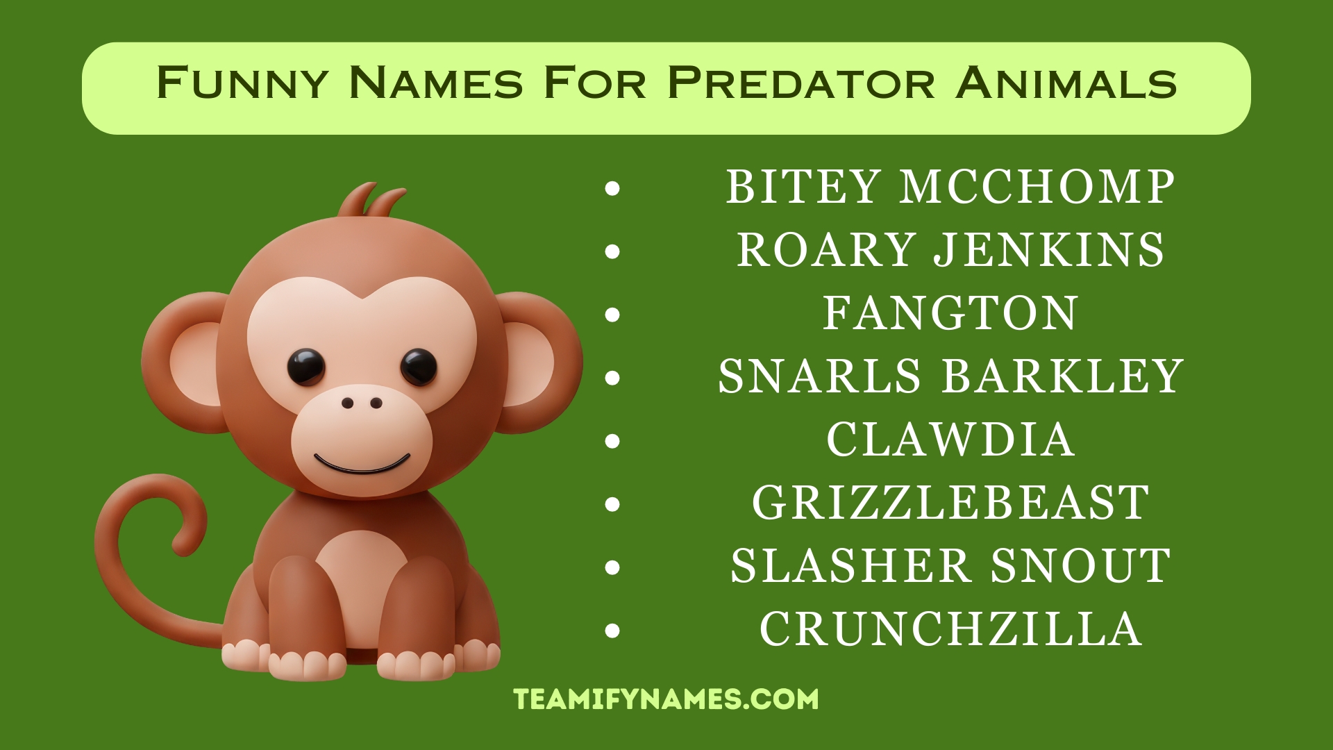 Funny Names For Predator Animals