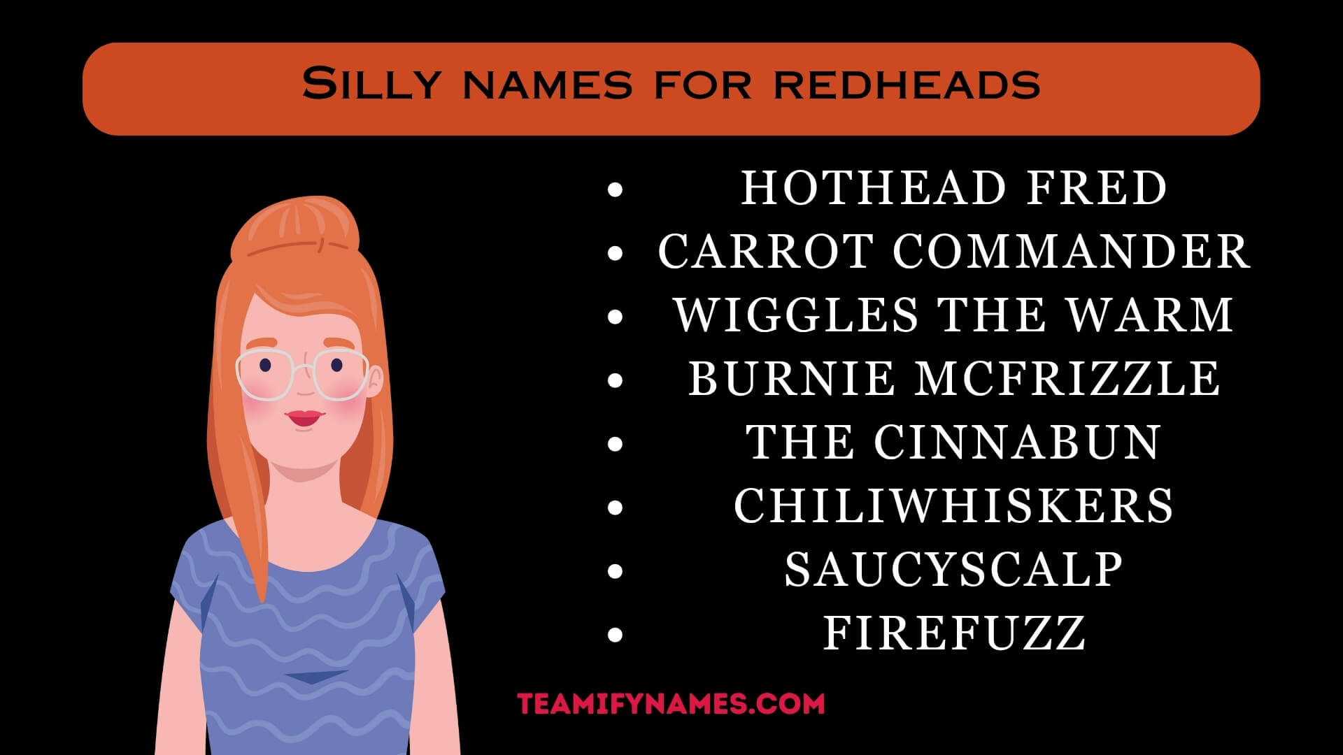 Silly names for redheads