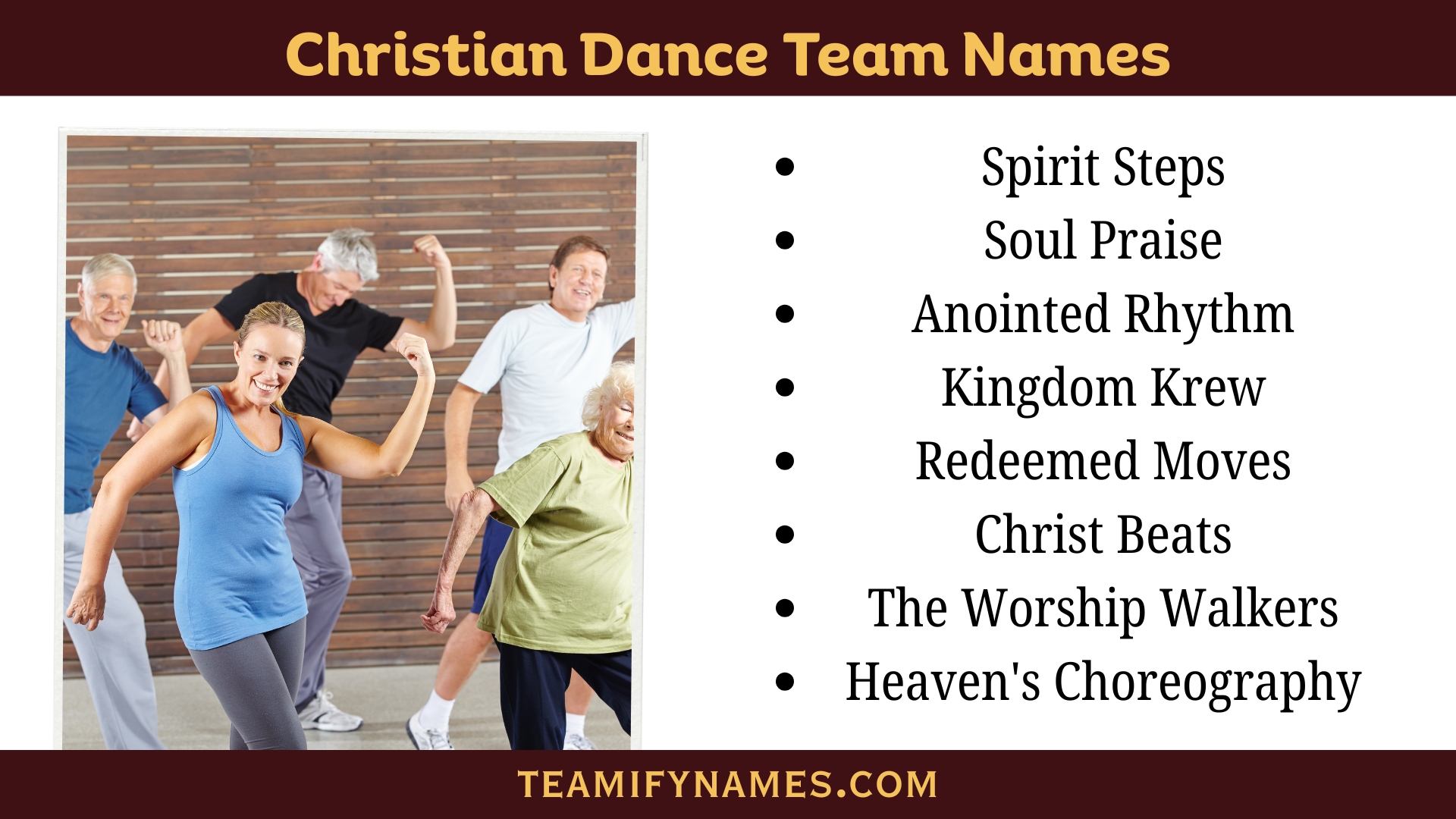 Christian Dance Team Names