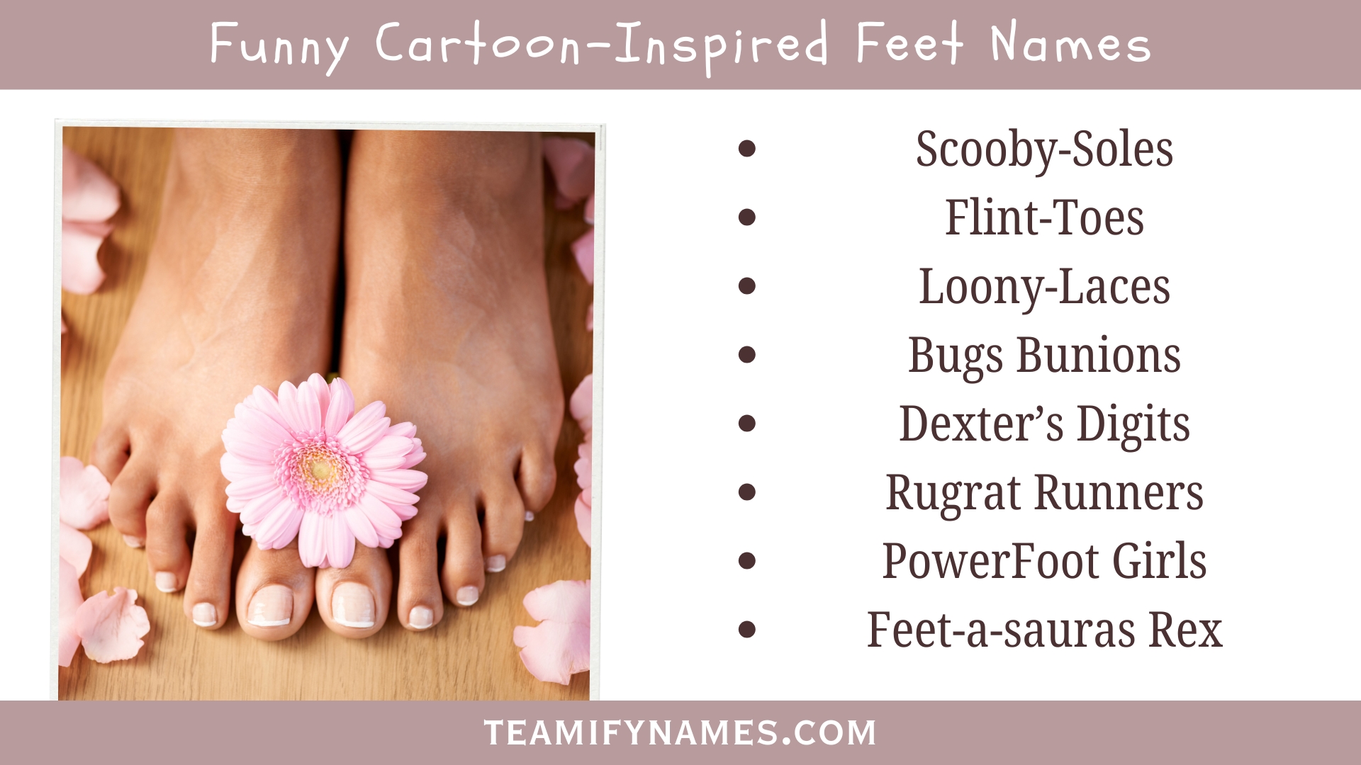 Funny Cartoon-Inspired Feet Names