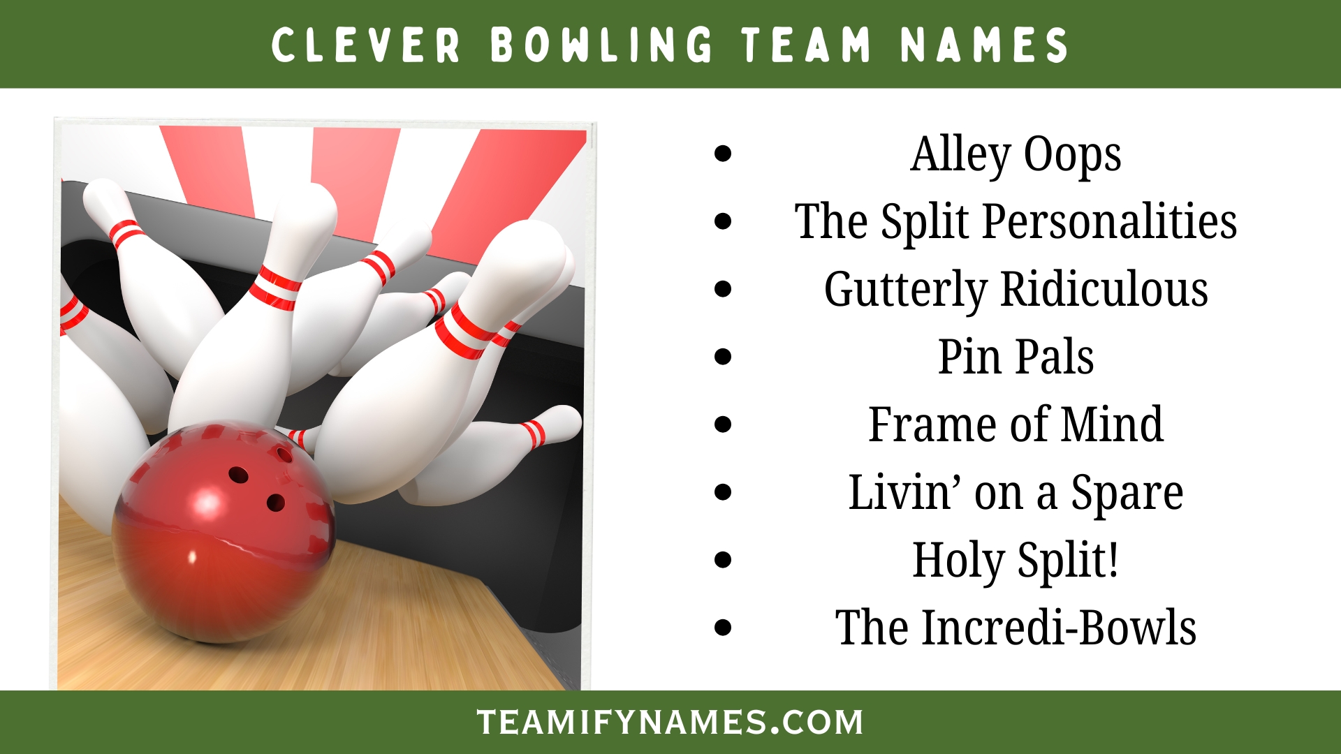 Clever Bowling Team Names