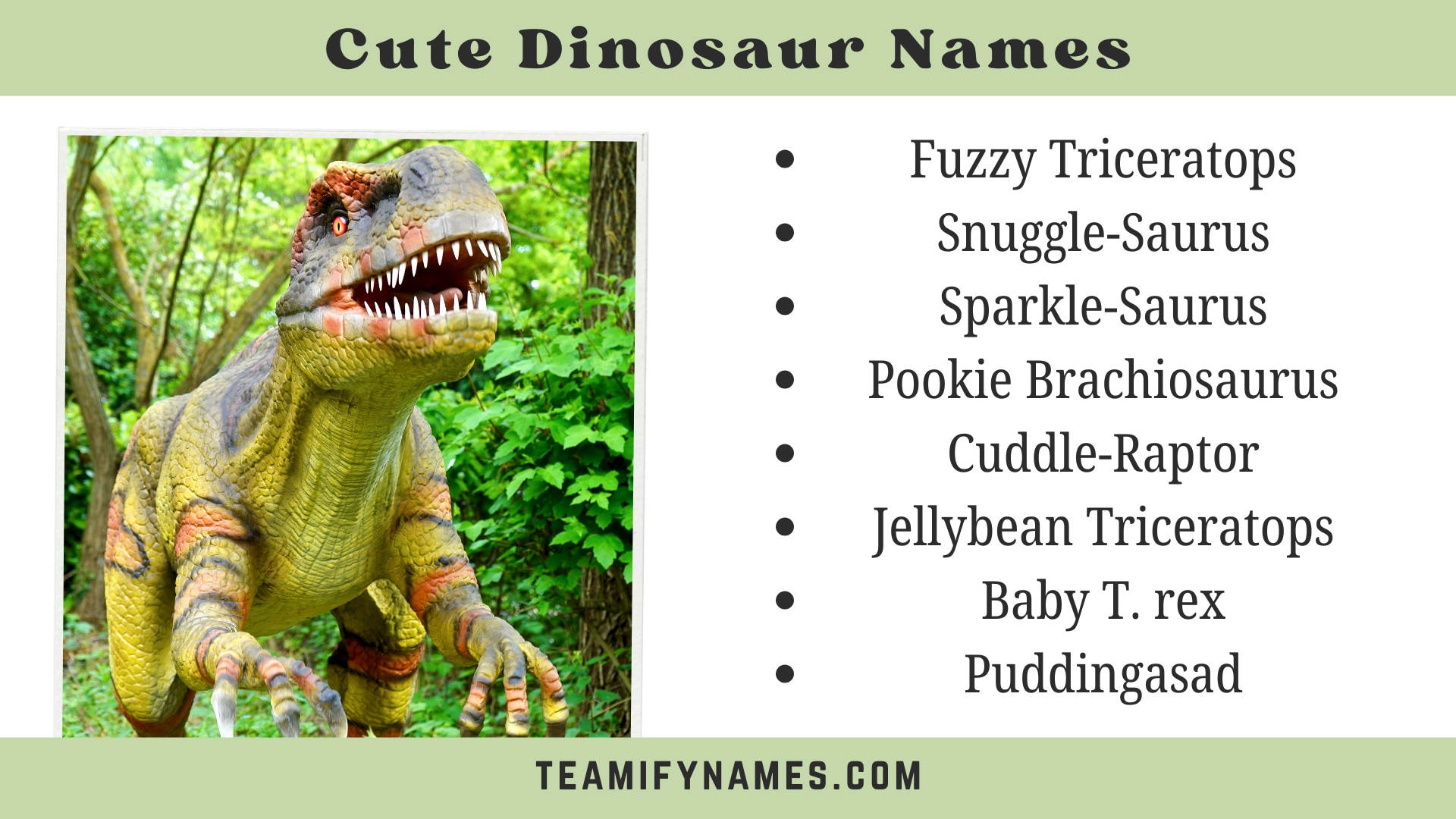Cute Dinosaur Names