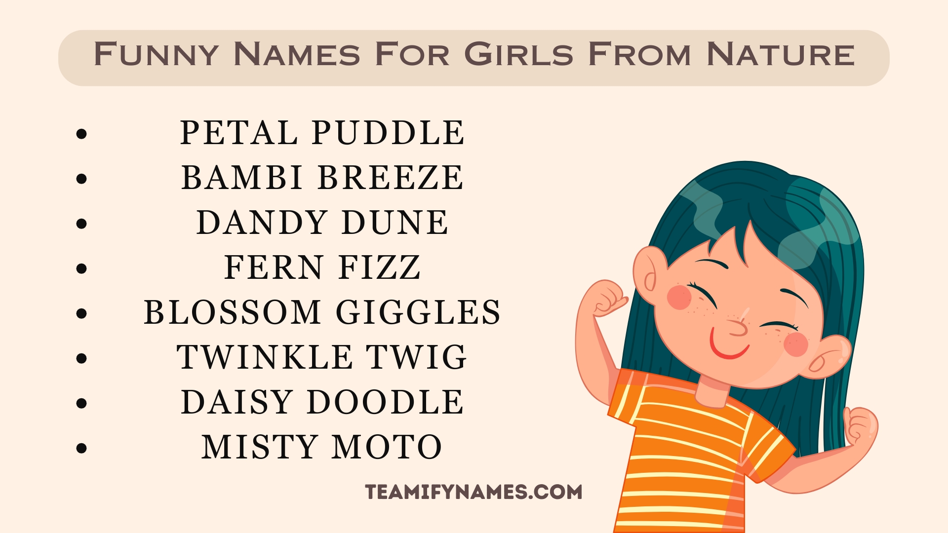 Funny Names For Girls From Nature