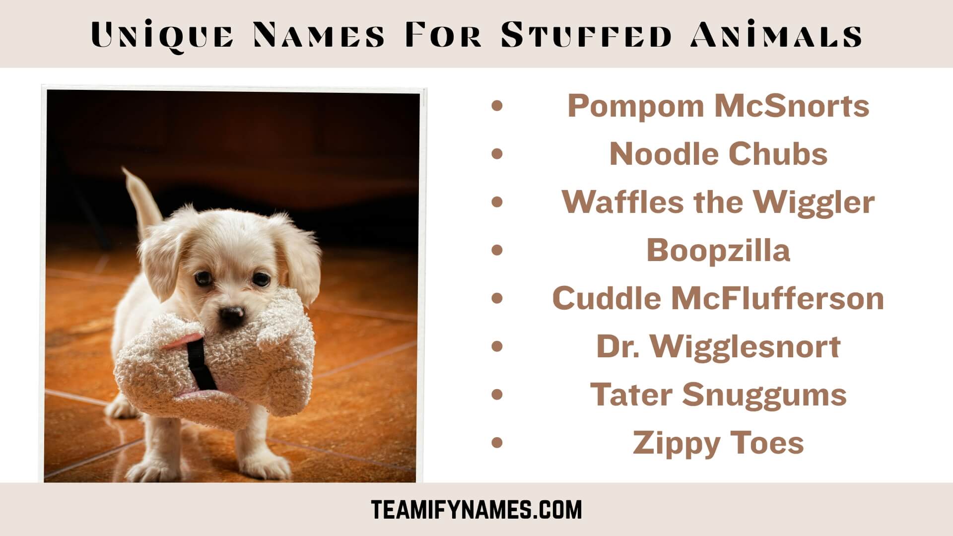 Unique Names For Stuffed Animals