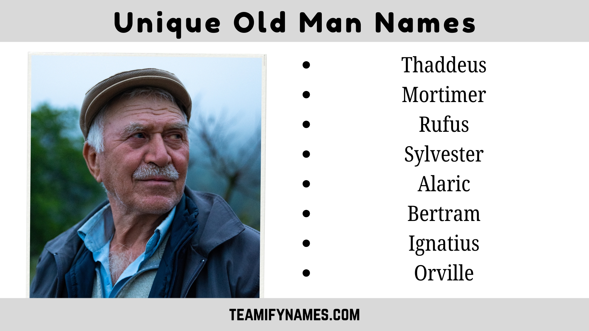 Unique Old Man Names