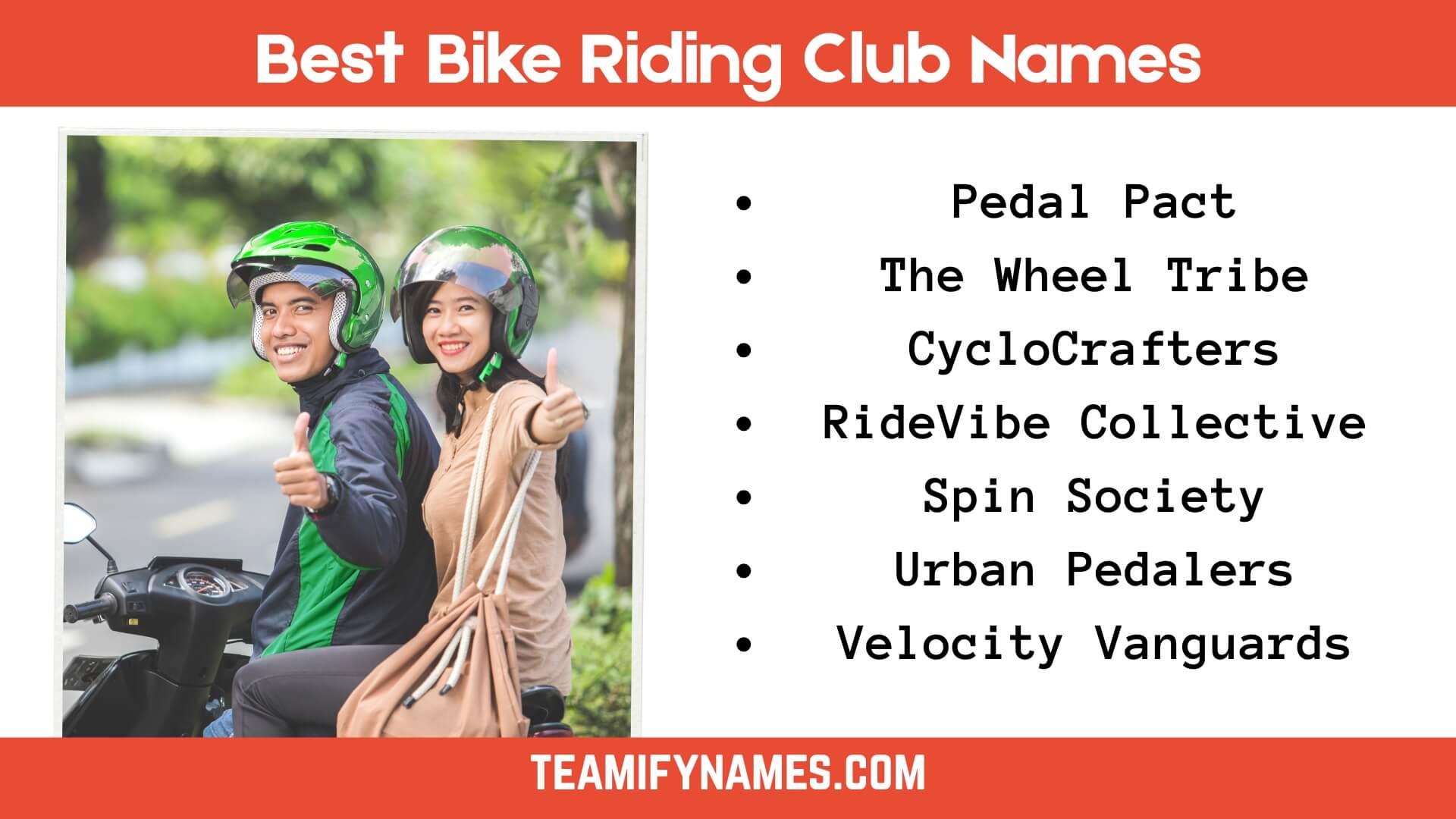 Best Bike Riding Club Names