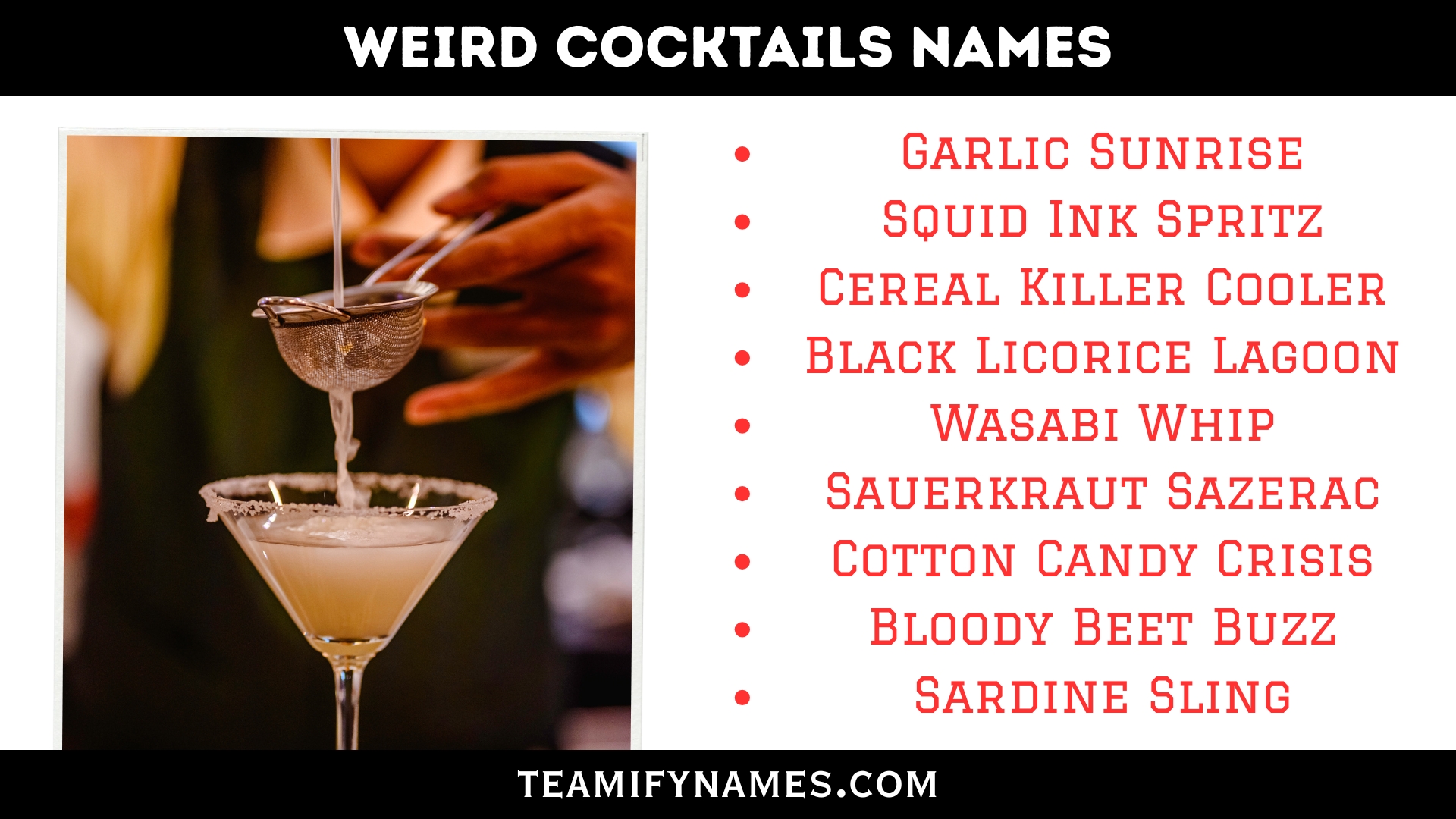 Weird Cocktails Names