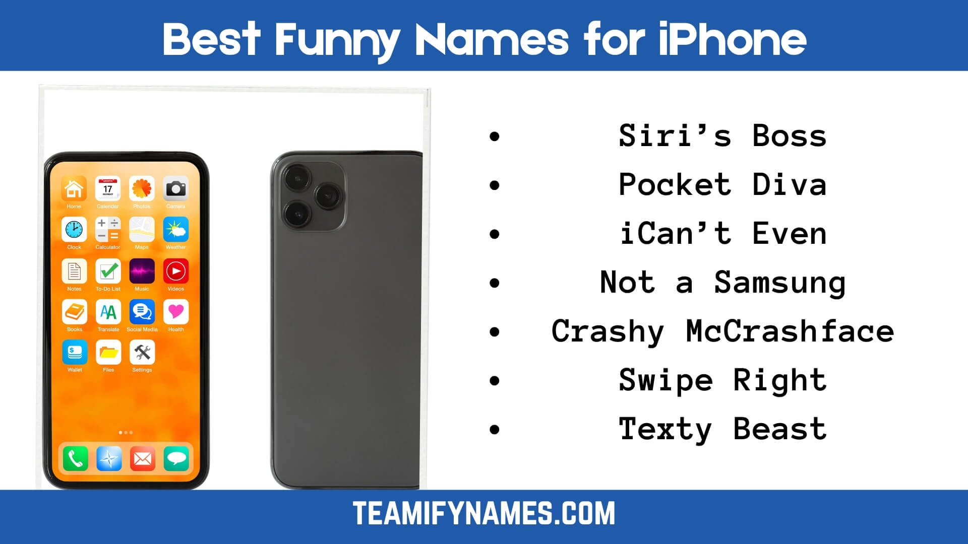 Best Funny Names for iPhone