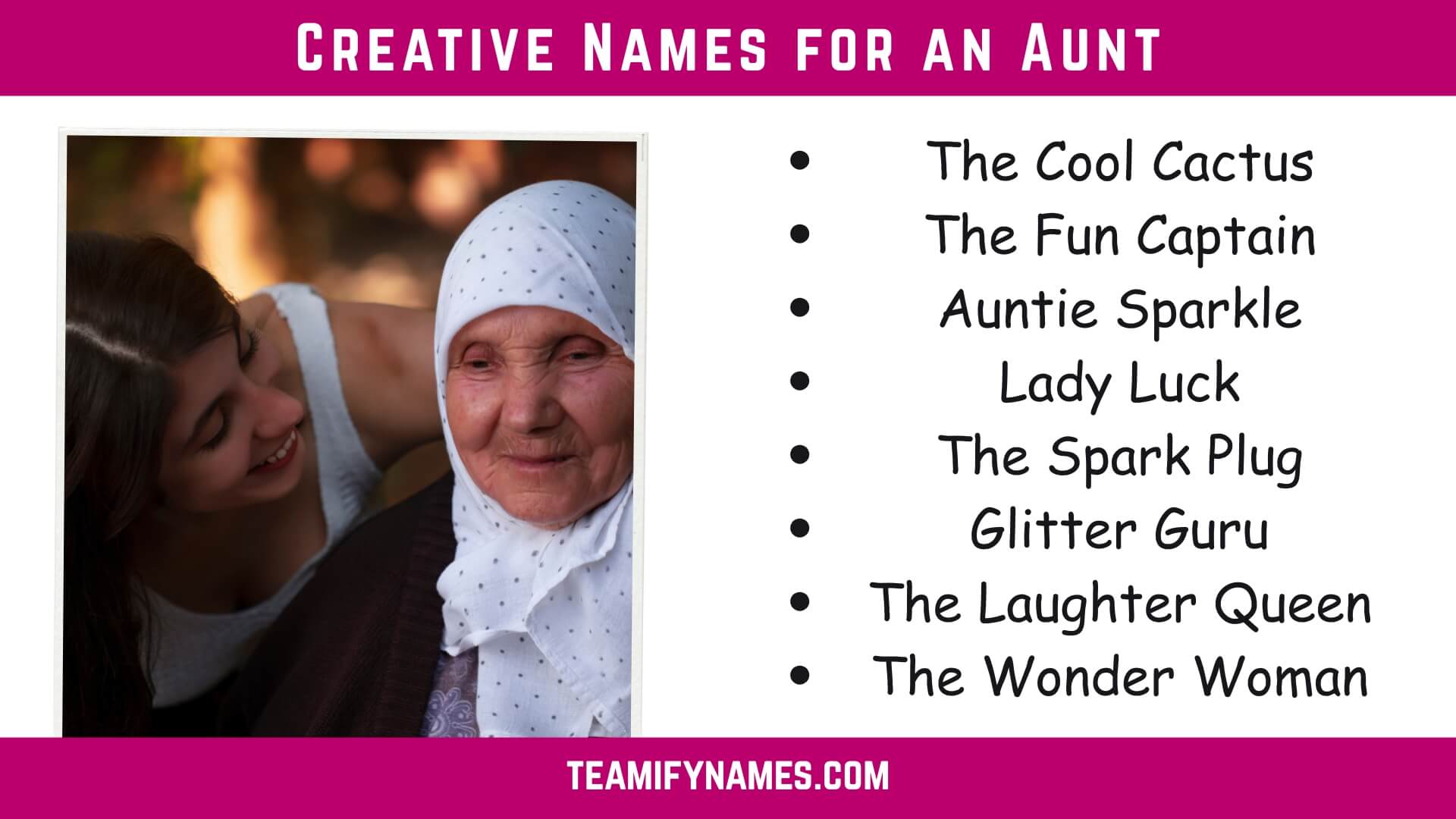 Creative Names for an Aunt