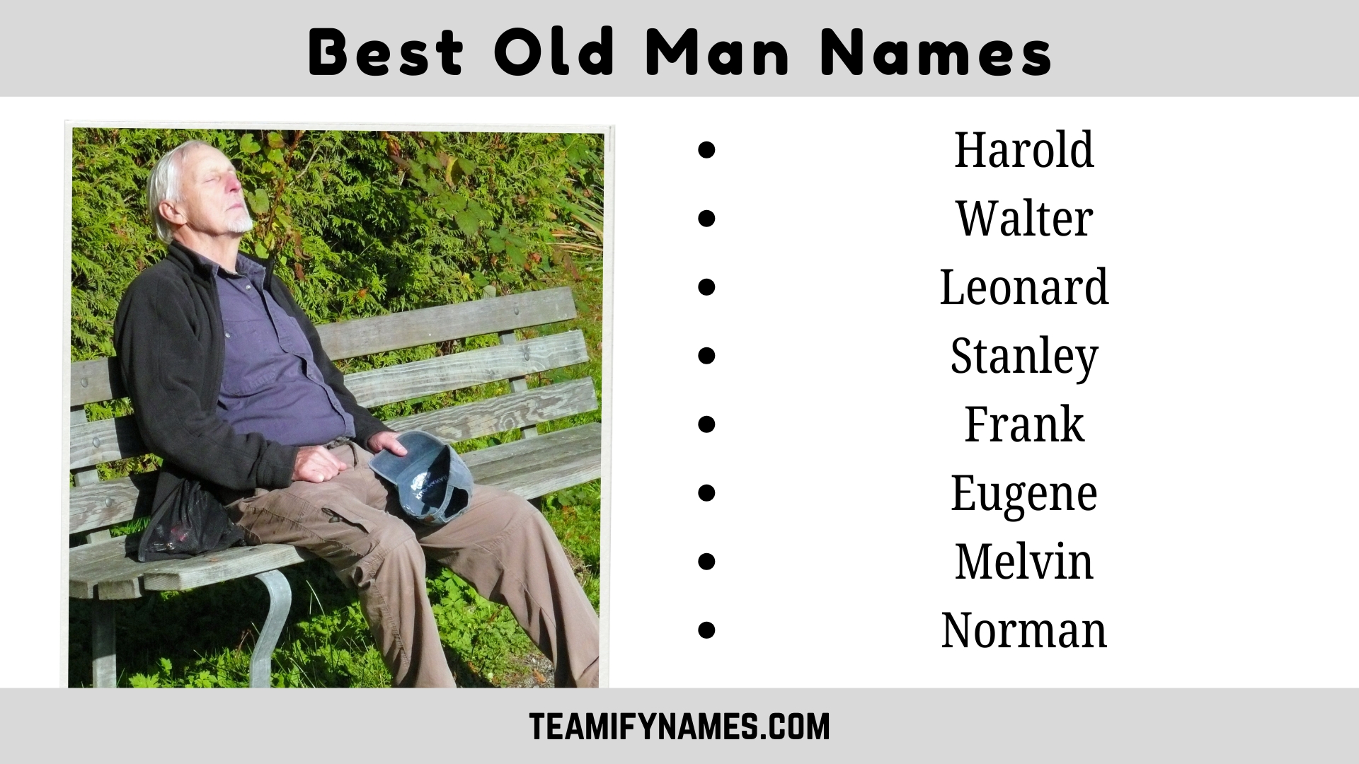 Best Old Man Names