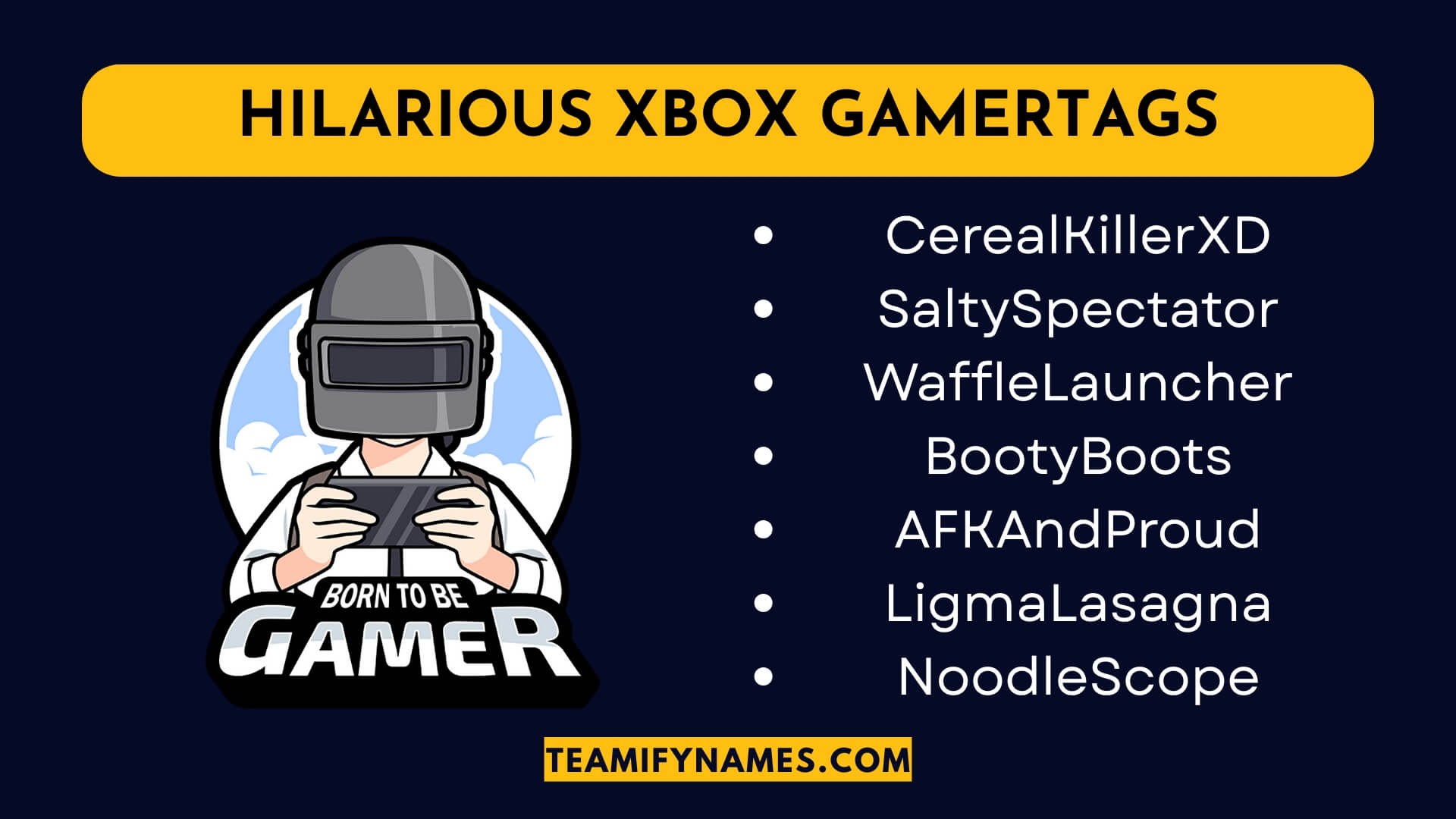 Hilarious Xbox Gamertags