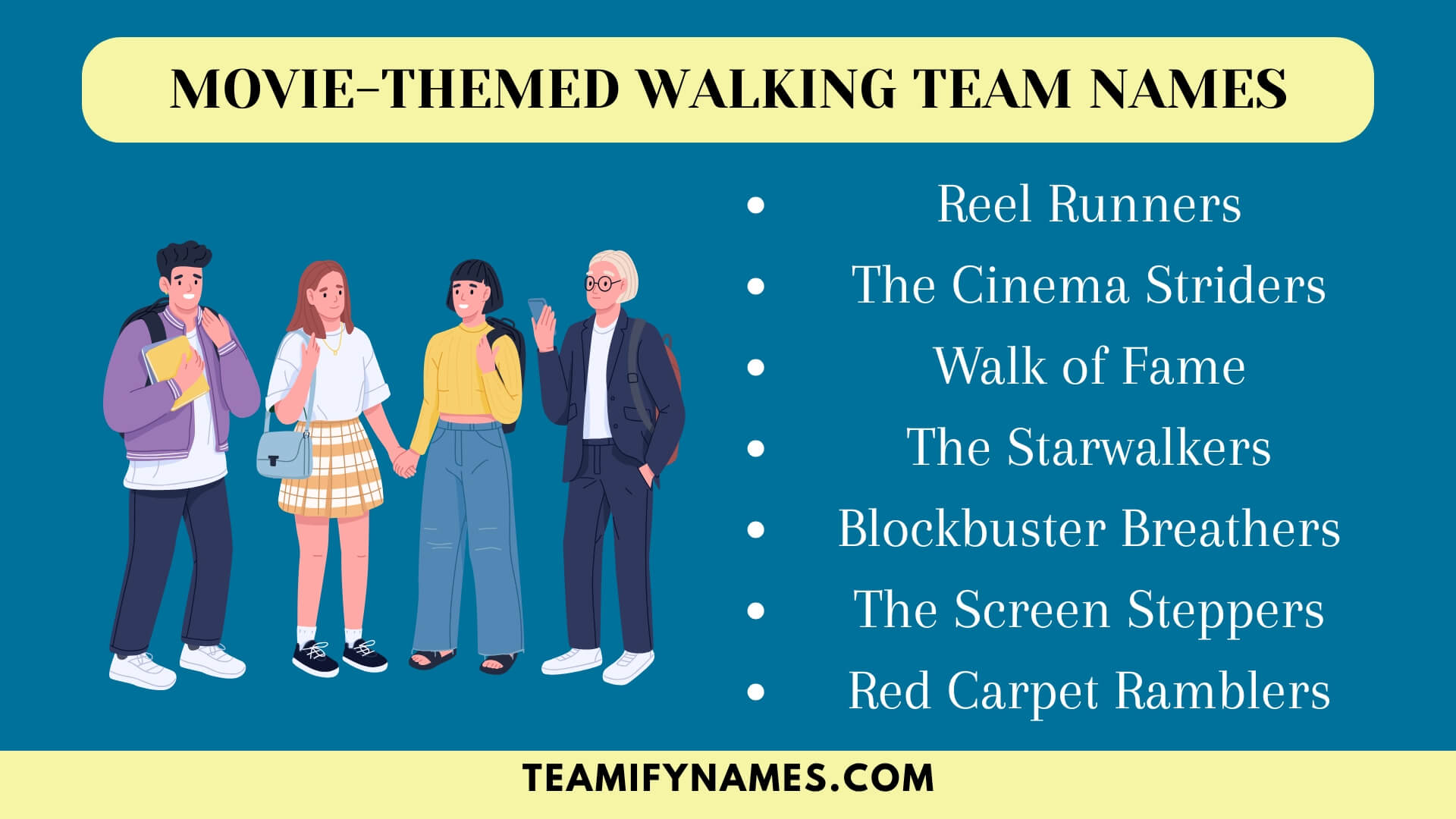 Movie-Themed Walking Team Names
