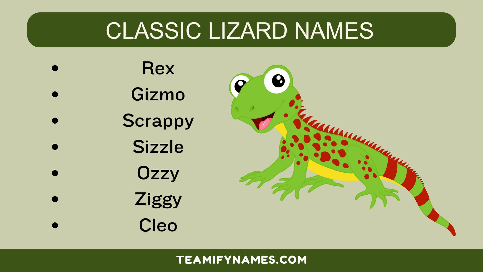 Classic Lizard Names