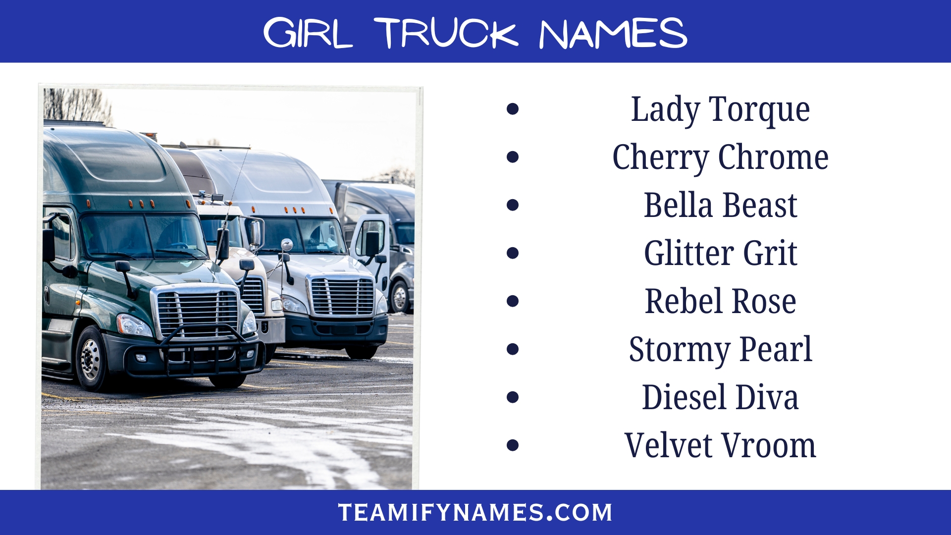 Girl Truck Names