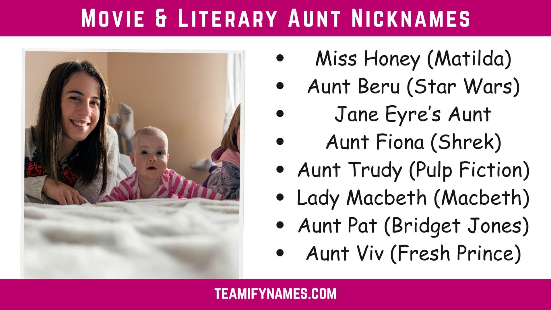 Movie & Literary Aunt Nicknames