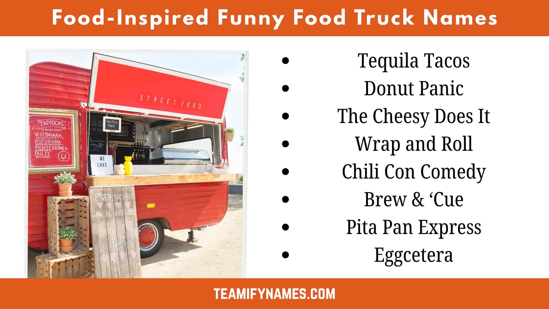 Food-Inspired Funny Food Truck Names