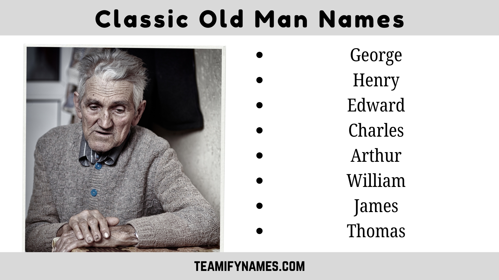 Classic Old Man Names