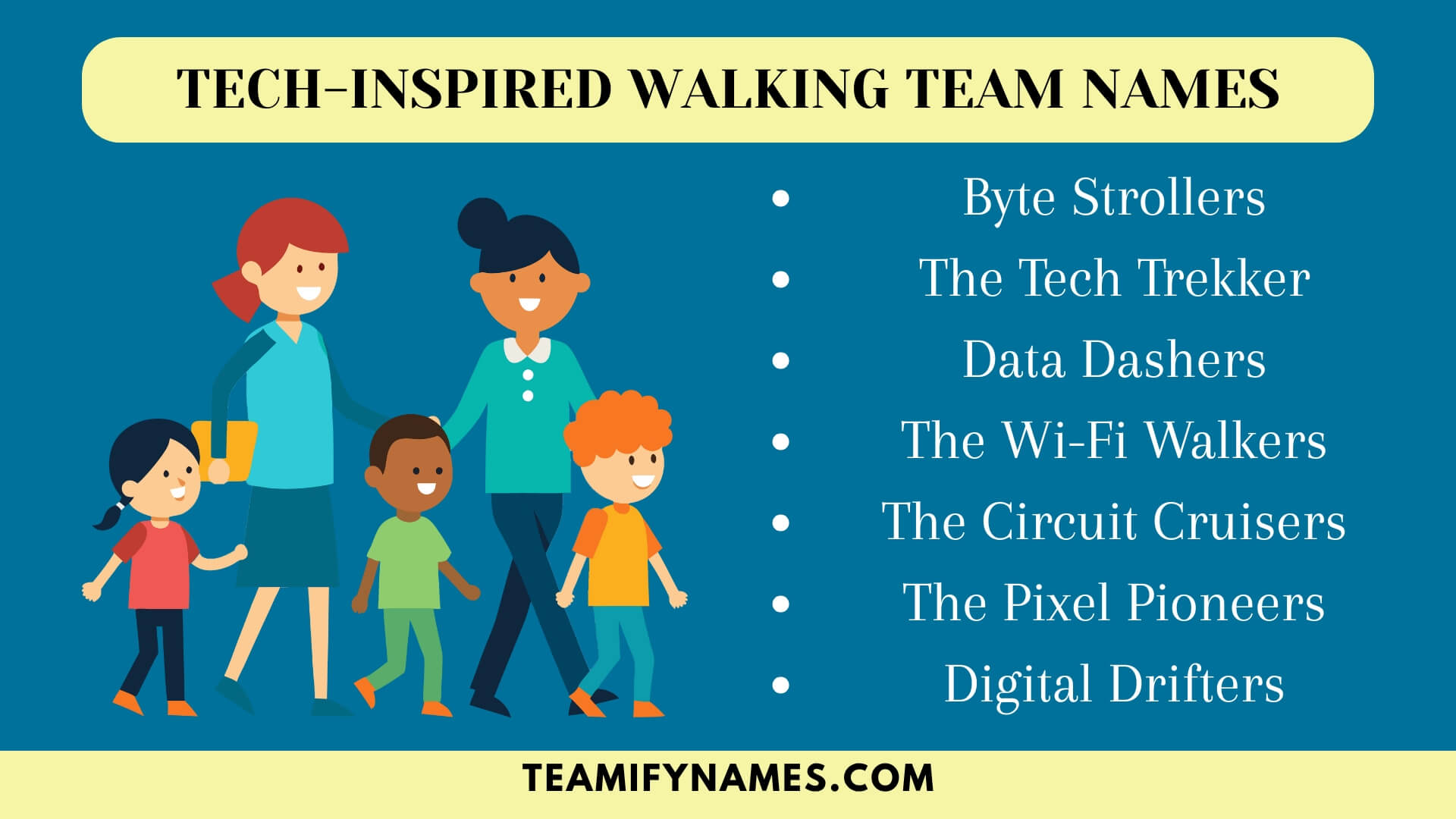 Tech-Inspired Walking Team Names