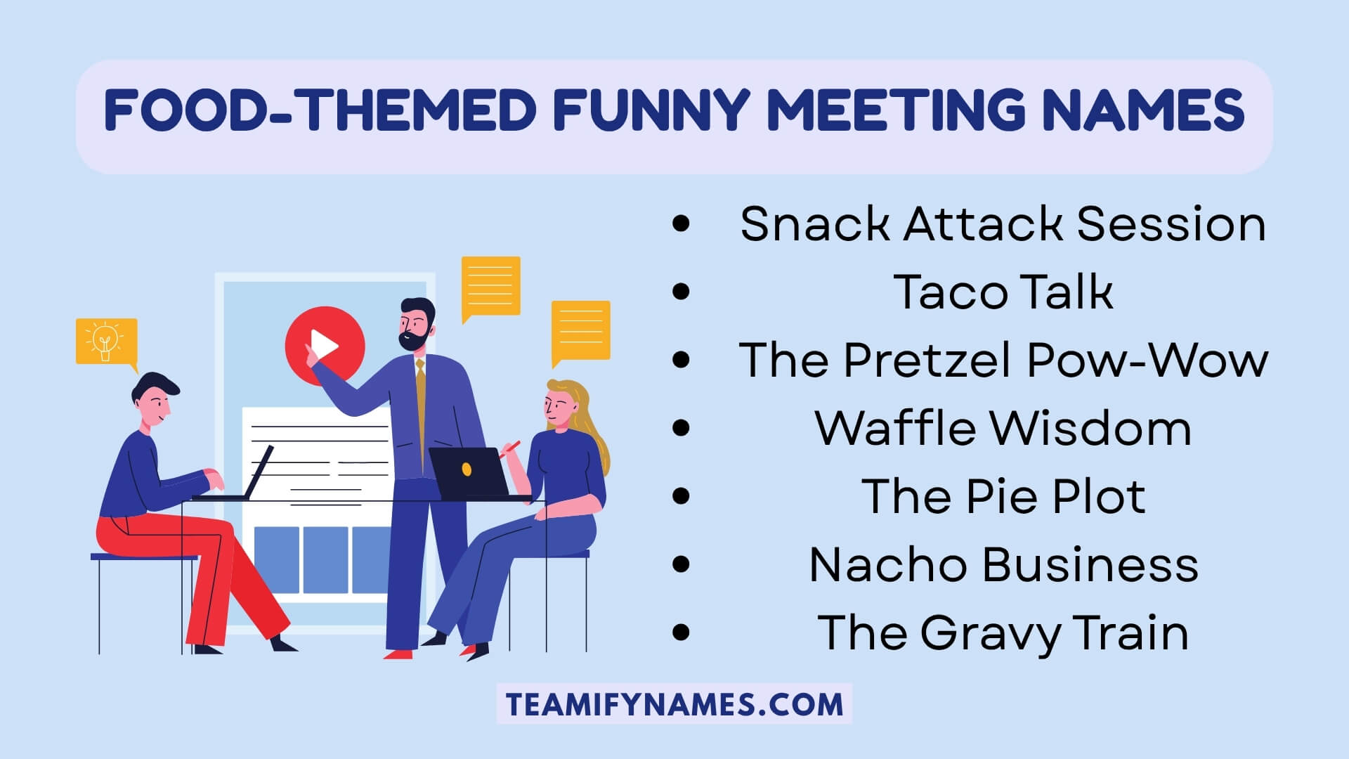 Food-Themed Funny Meeting Names