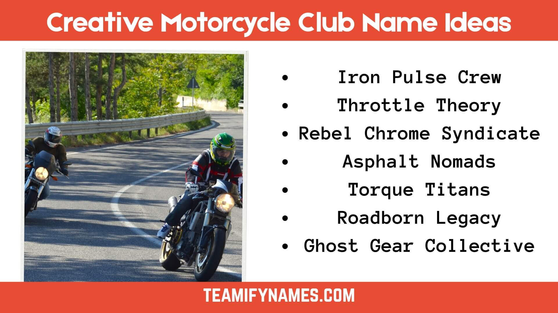 Creative Motorcycle Club Name Ideas