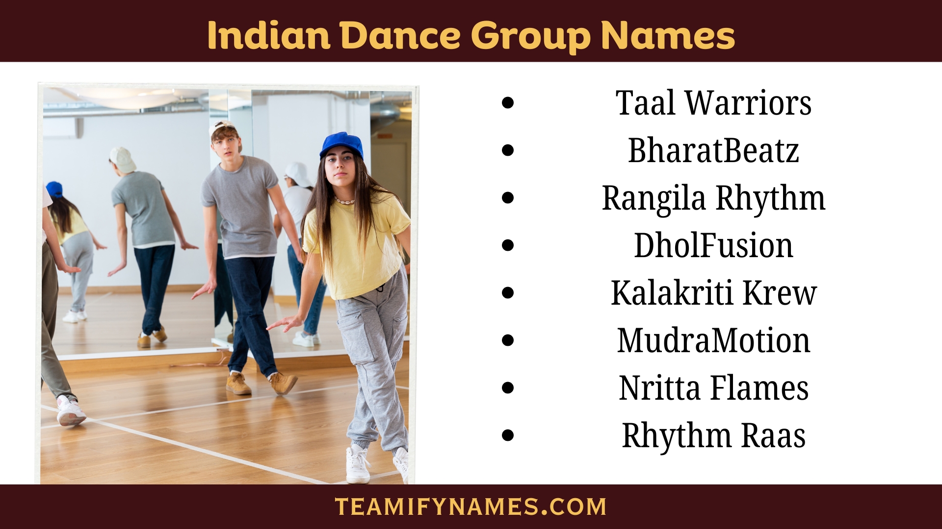 Indian Dance Group Names
